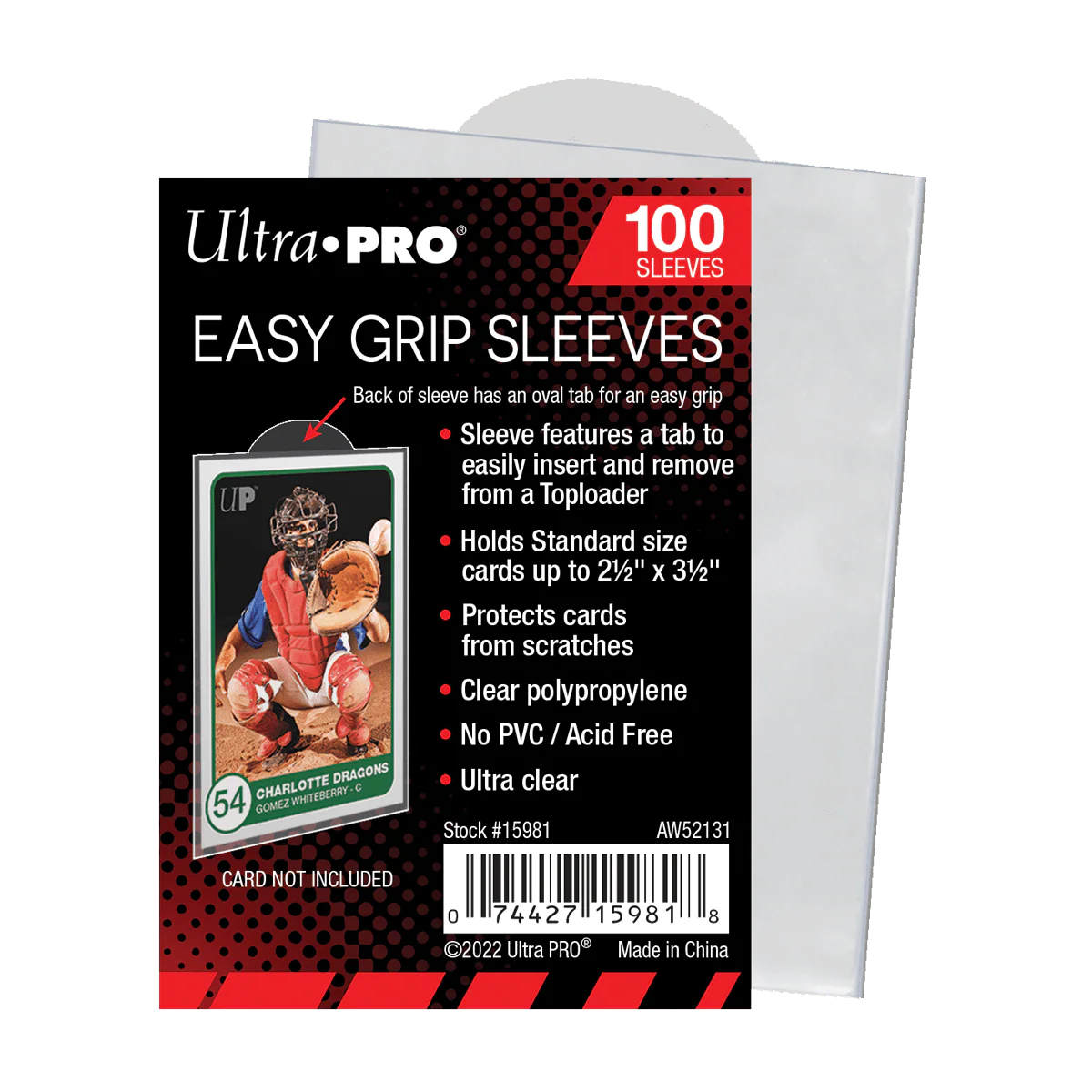 2.5" X 3.5" Easy Grip Card Sleeves (100ct)
