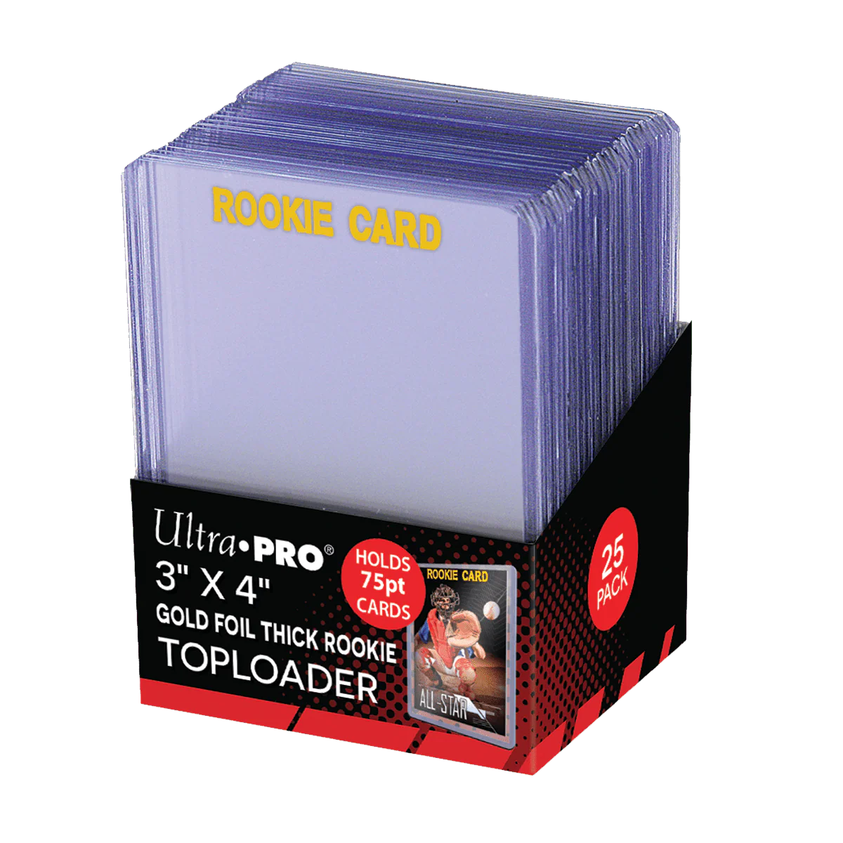 3" x 4" Rookie Gold Thick 75PT TOPLOADER® (25ct)