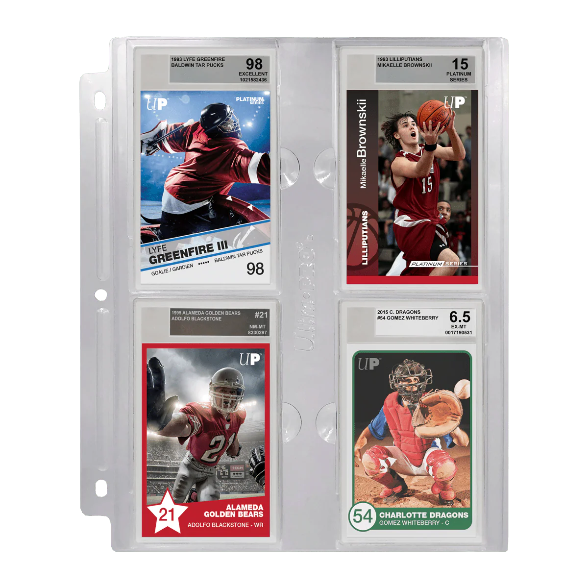 4-Pocket Page for Graded Beckett Slabs