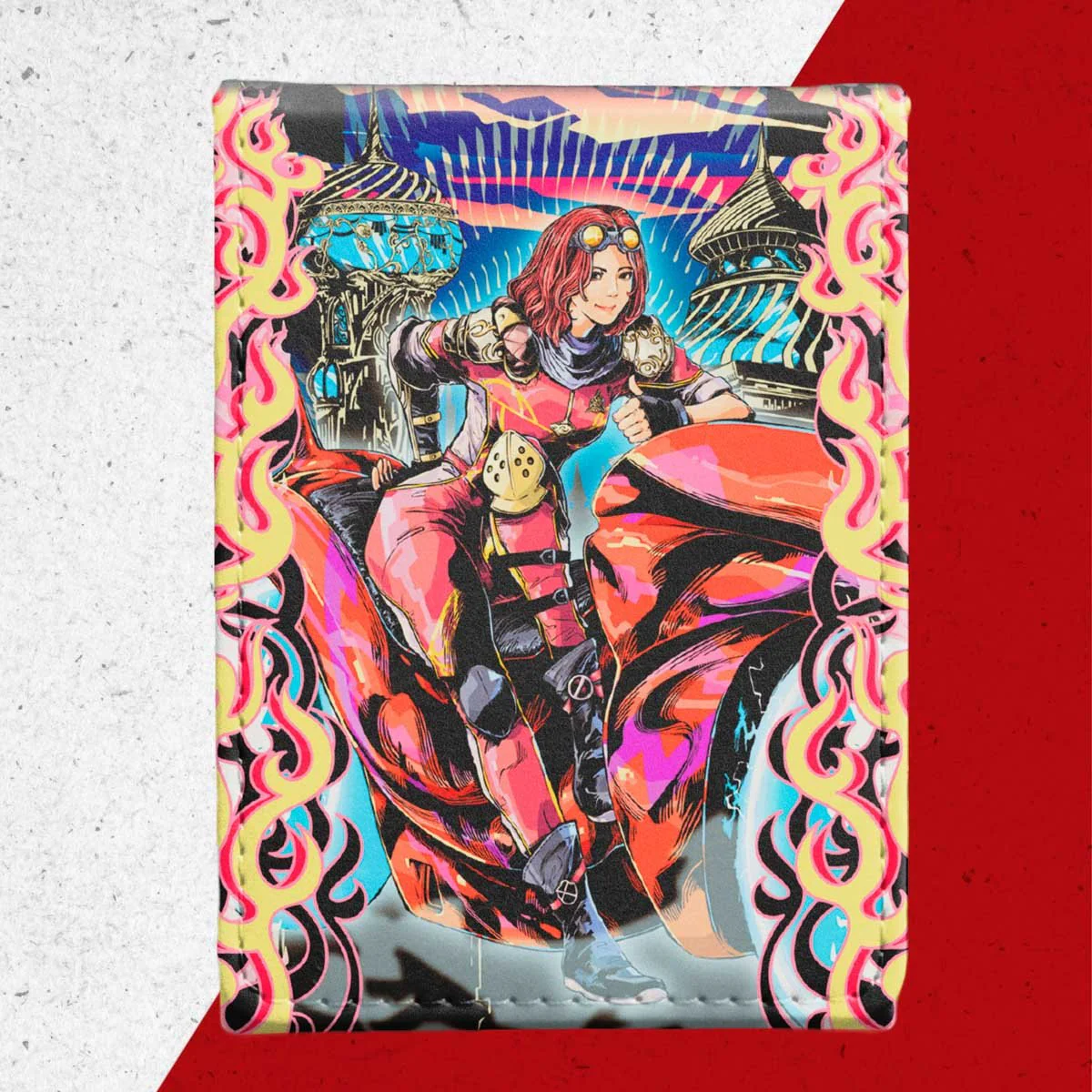 Aetherdrift Chandra, Spark Hunter Alcove Flip Deck Box for Magic: The Gathering