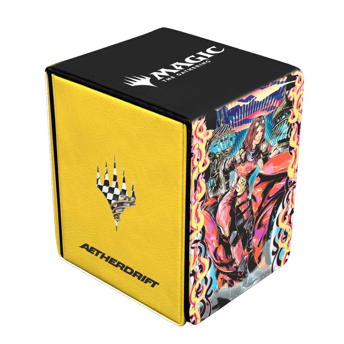 Aetherdrift Chandra, Spark Hunter Alcove Flip Deck Box for Magic: The Gathering - Image 2
