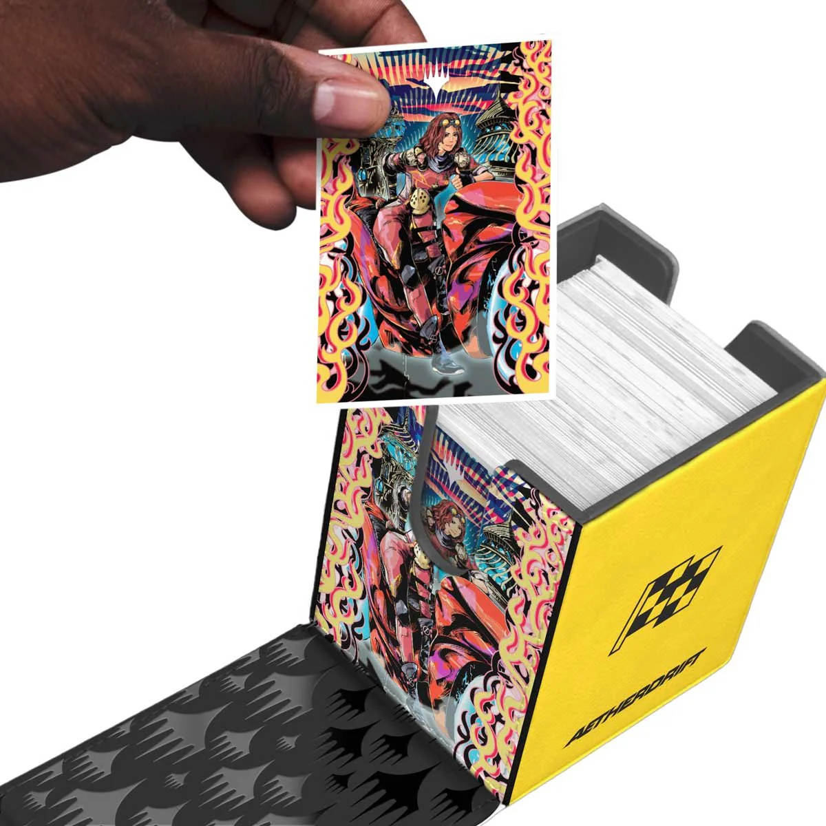 Aetherdrift Chandra, Spark Hunter Alcove Flip Deck Box for Magic: The Gathering - Image 5