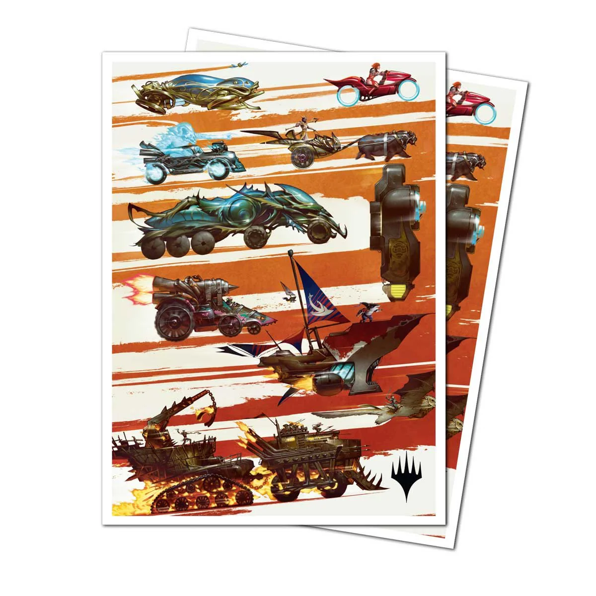 Aetherdrift Finish Line Bundle Key Art 105ct APEX DECK PROTECTOR® Sleeves for Magic: The Gathering