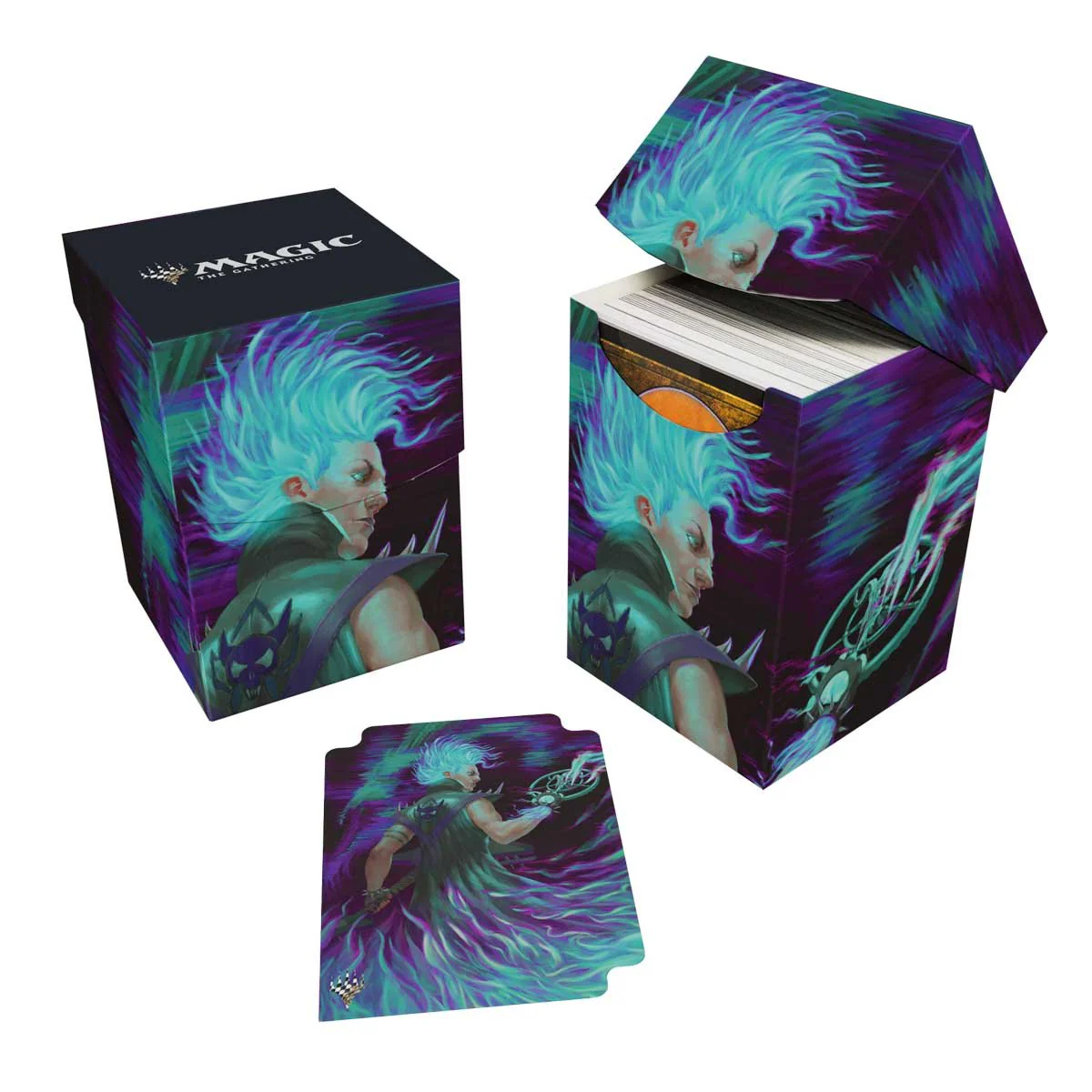 Aetherdrift Winter, Cursed Rider 100+ Deck Box for Magic: The Gathering