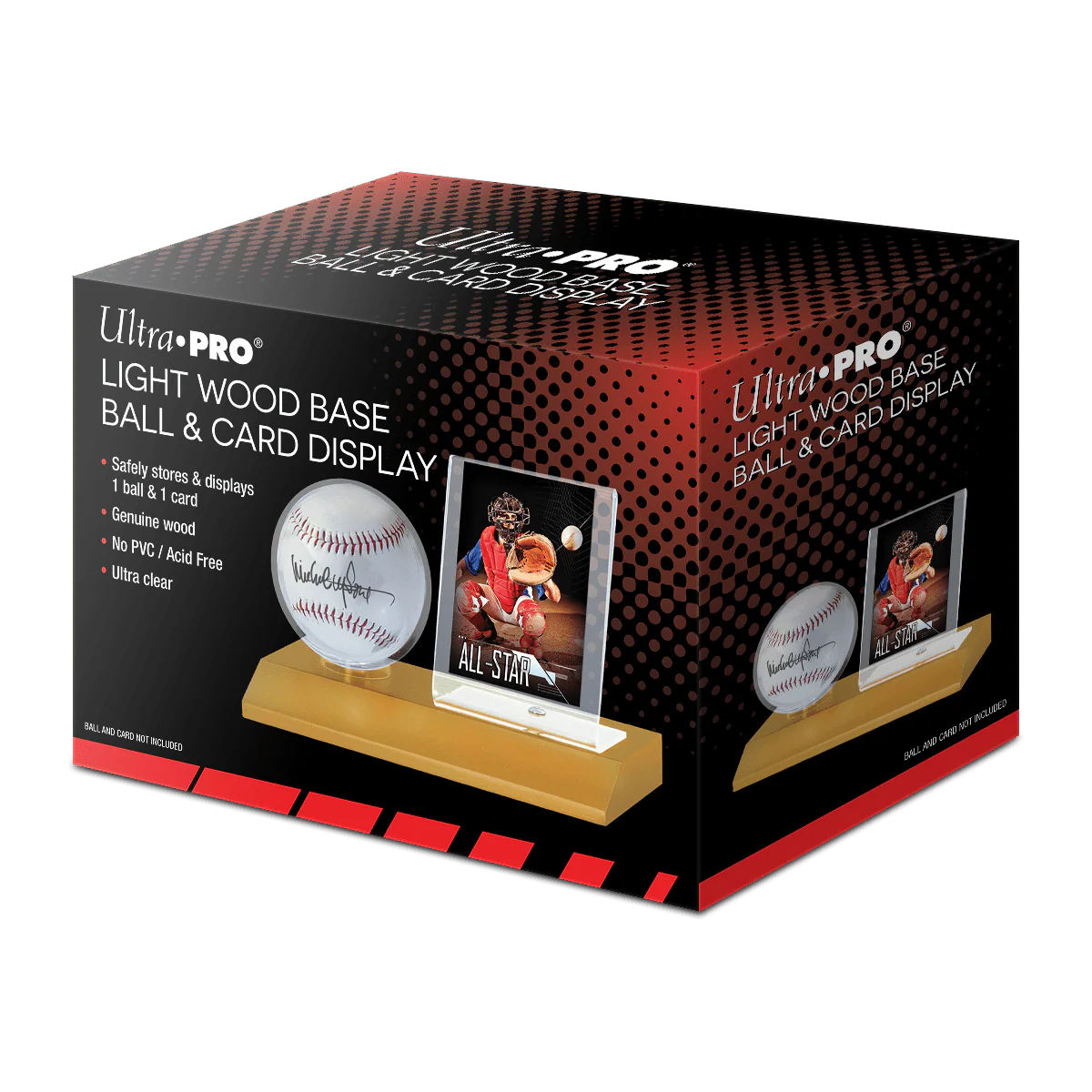 Baseball & Card Wood Display Holder - Image 4