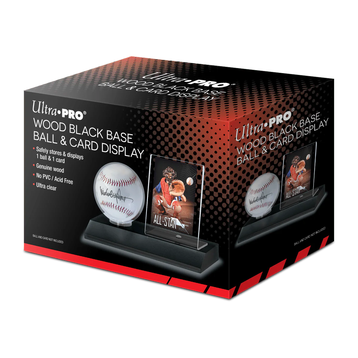 Baseball & Card Wood Display Holder - Image 6