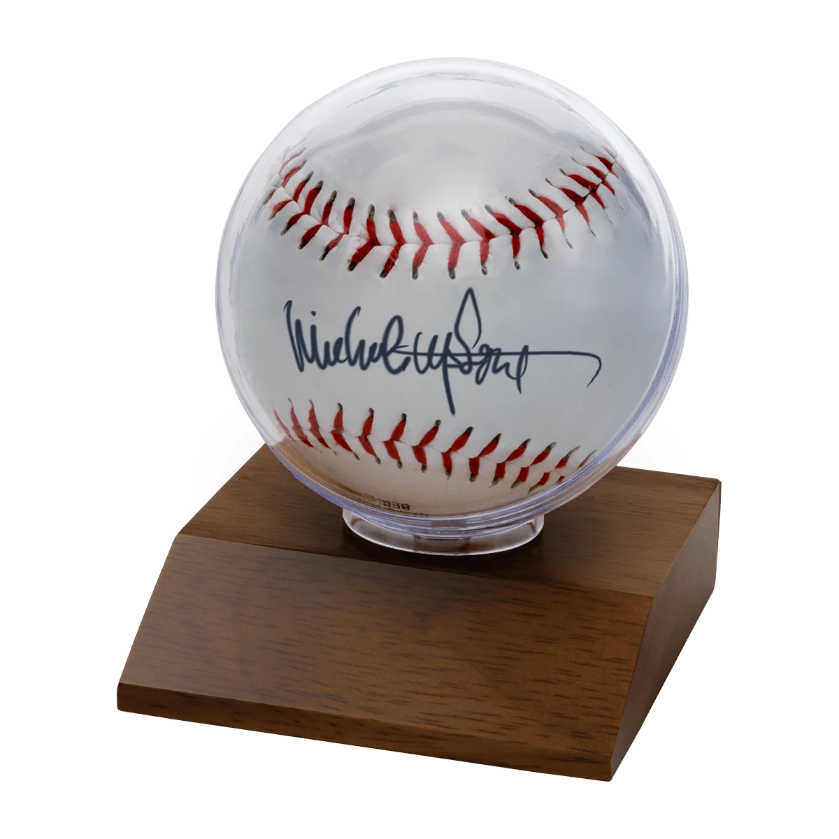 Baseball Wood Base Display Holder