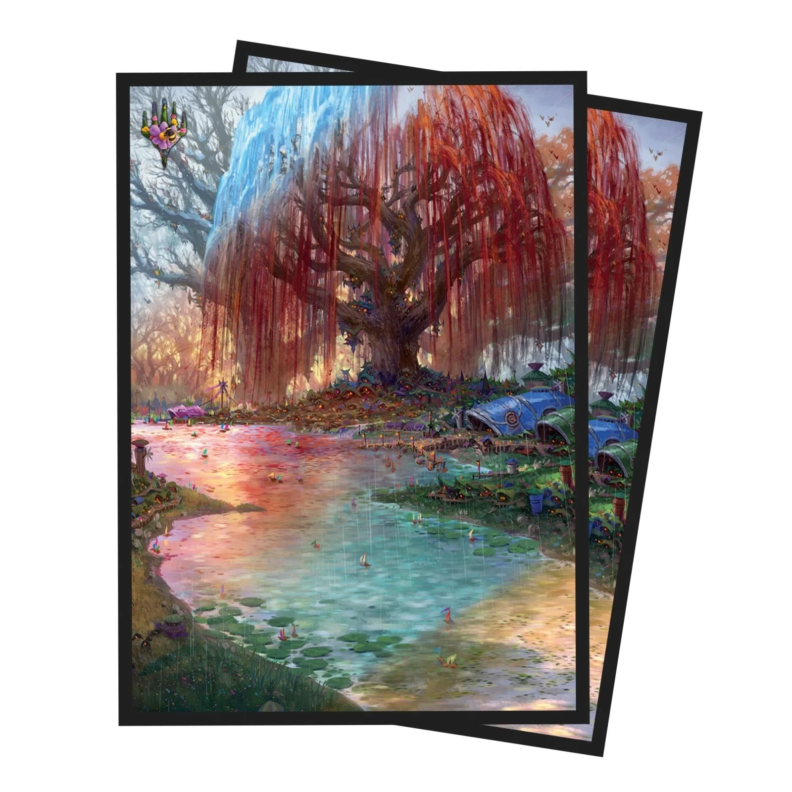 Bloomburrow Season Lands: Three Tree City (Summer) DECK PROTECTOR® Sleeves (100ct) for Magic: The Gathering