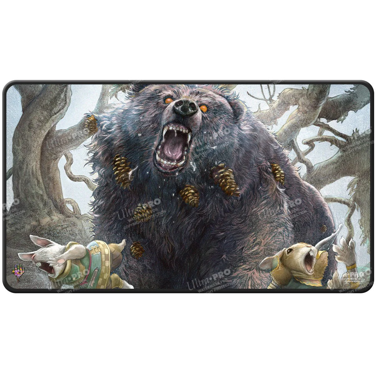 Bloomburrow Lumra, Bellow of the Woods Black Stitched Standard Gaming Playmat for Magic: The Gathering - Image 2