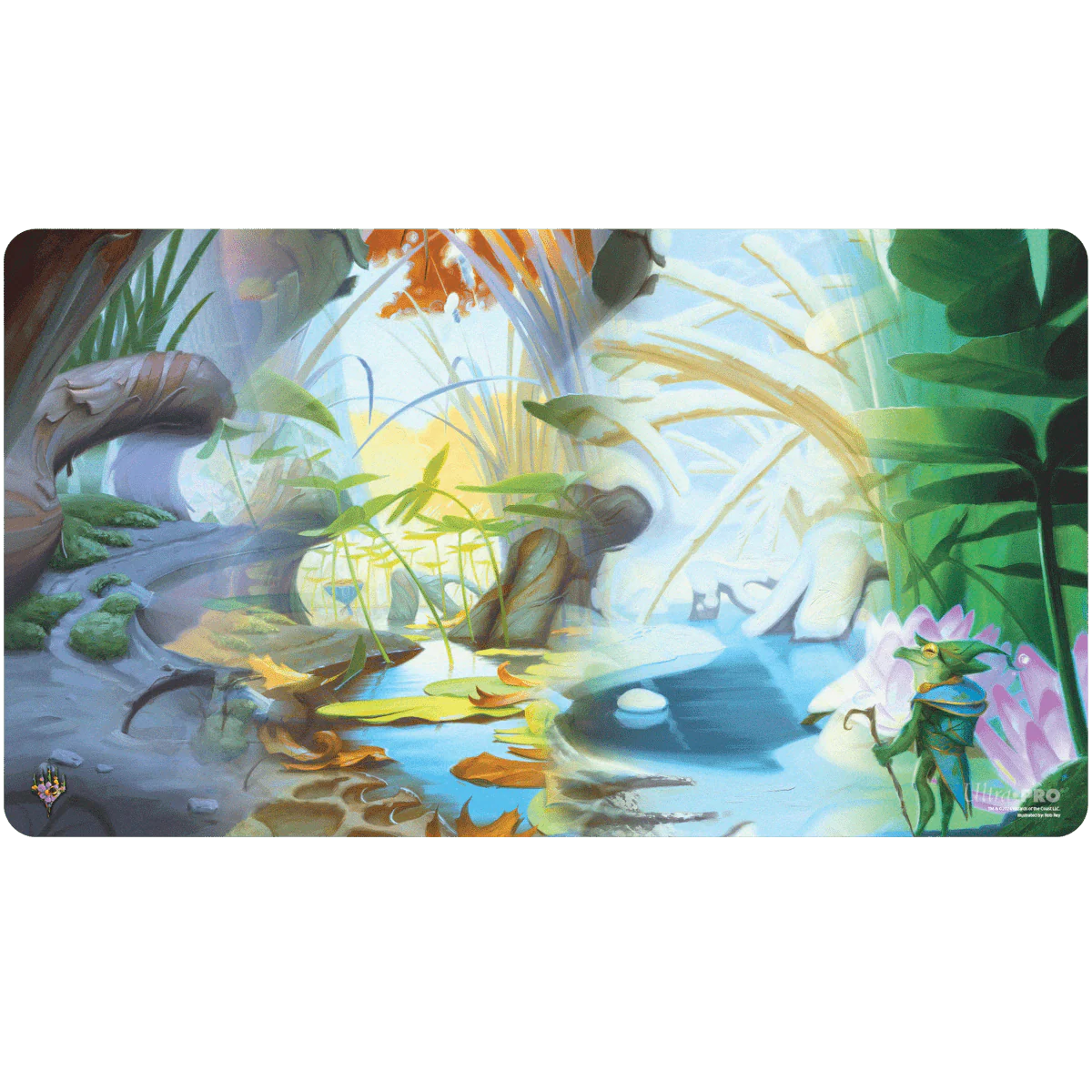 Bloomburrow Season Lands: Island (Four Seasons) Standard Gaming Playmat for Magic: The Gathering - Image 2