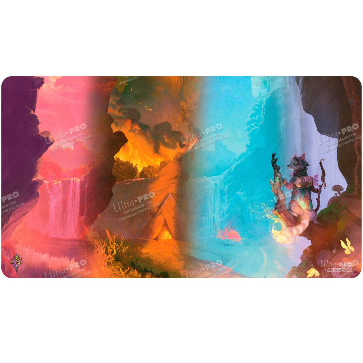 Bloomburrow Season Lands: Mountain (Four Seasons) Standard Gaming Playmat for Magic: The Gathering - Image 2