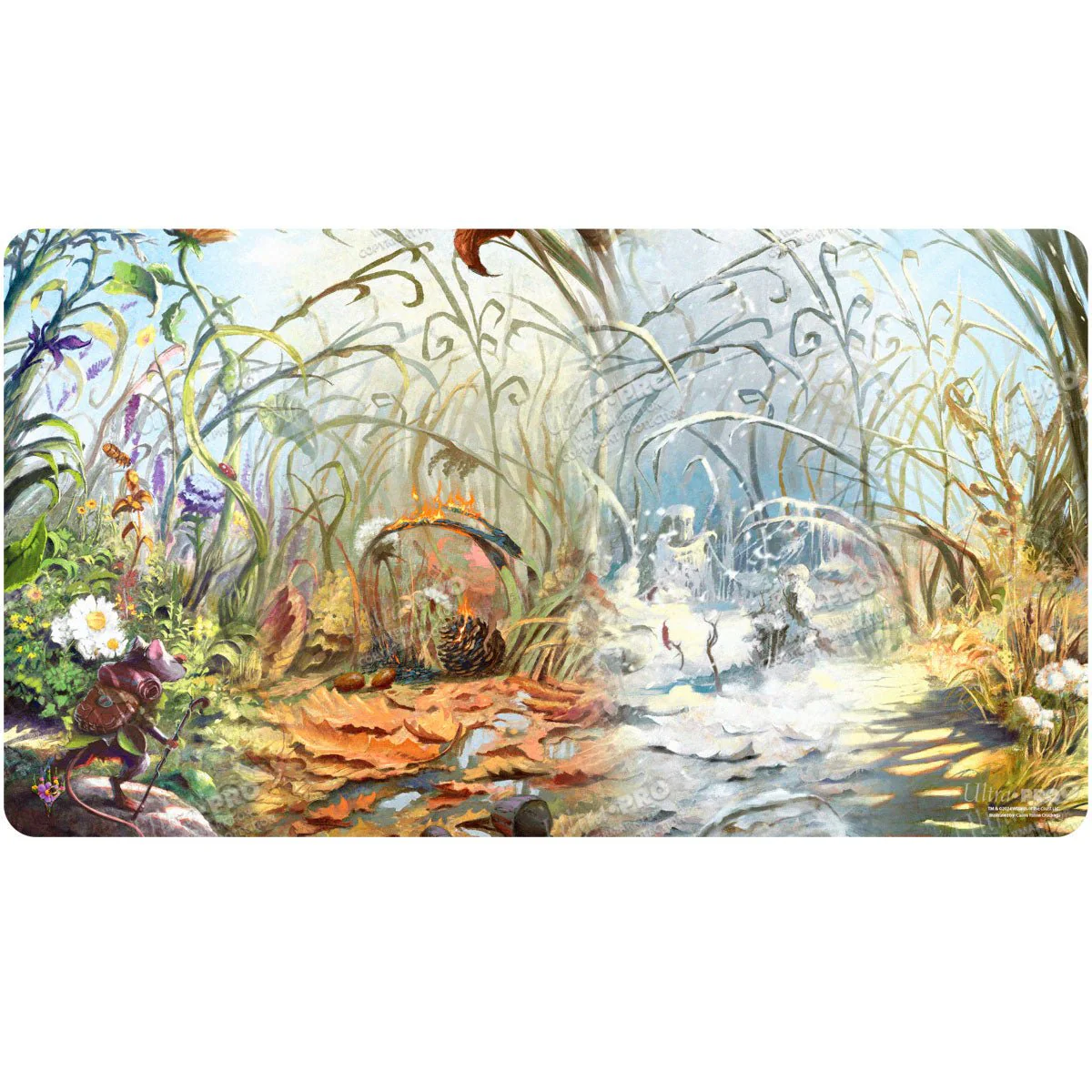 Bloomburrow Season Lands: Plains (Four Seasons) Standard Gaming Playmat for Magic: The Gathering - Image 2