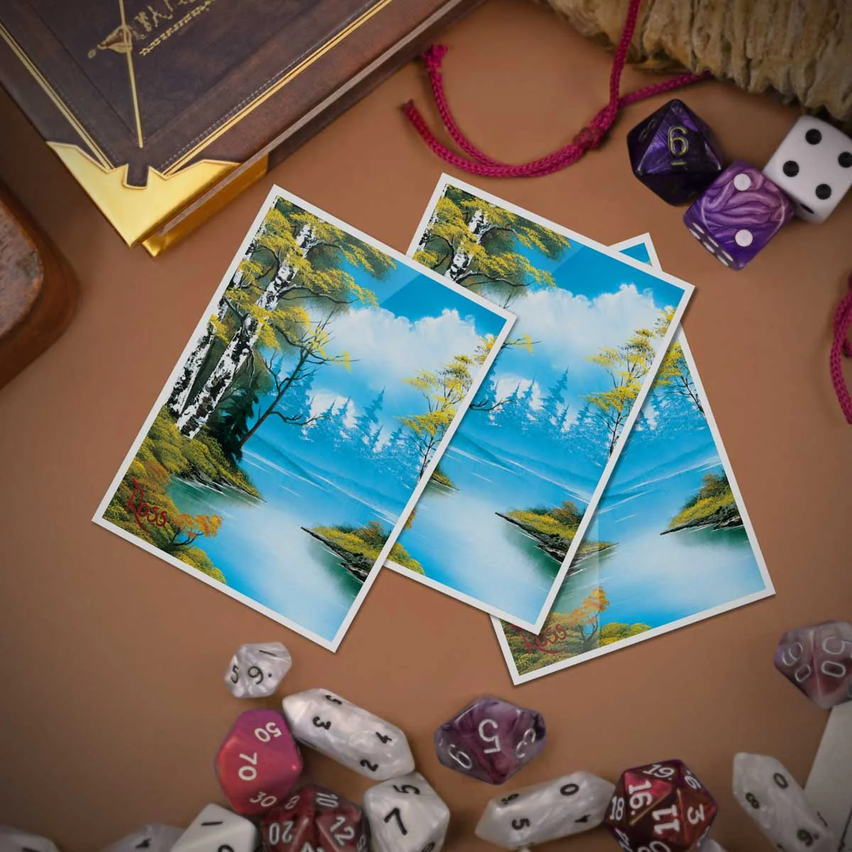 Bob Ross Lakeside Path 105ct APEX DECK PROTECTOR® Sleeves - Image 4