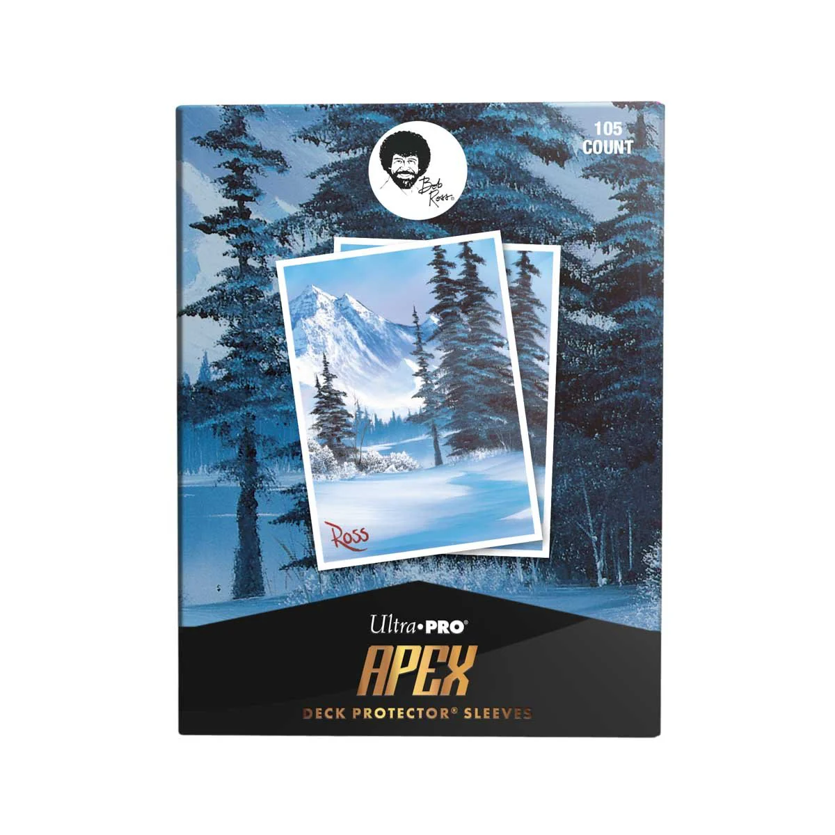 Bob Ross - Winter Paradise 105ct APEX DECK PROTECTOR® Sleeves for Tabletop Gaming - Image 2
