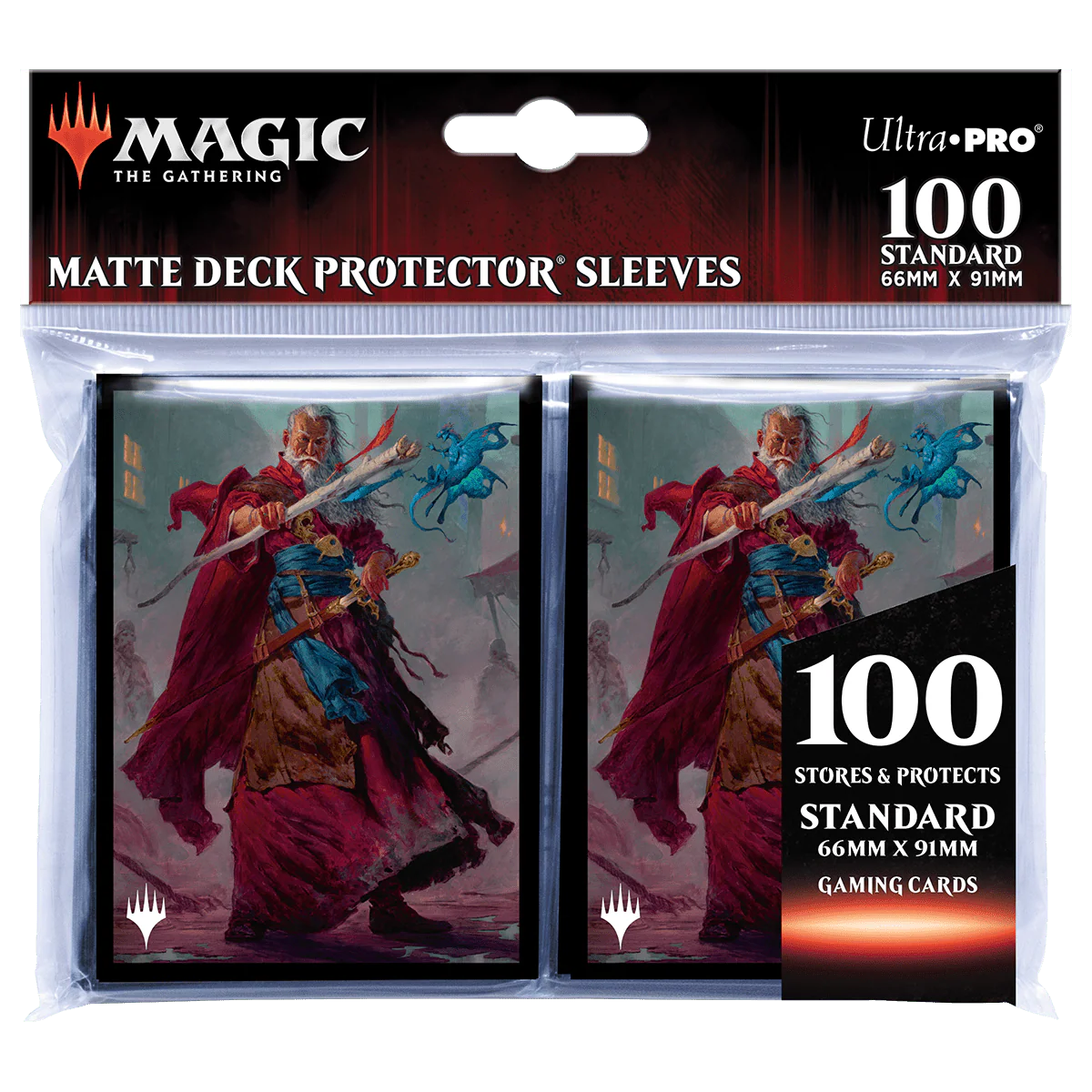 Commander Legends: Battle for Baldur's Gate Elminster Standard DECK PROTECTOR® Sleeves (100ct) for Magic: The Gathering - Image 2