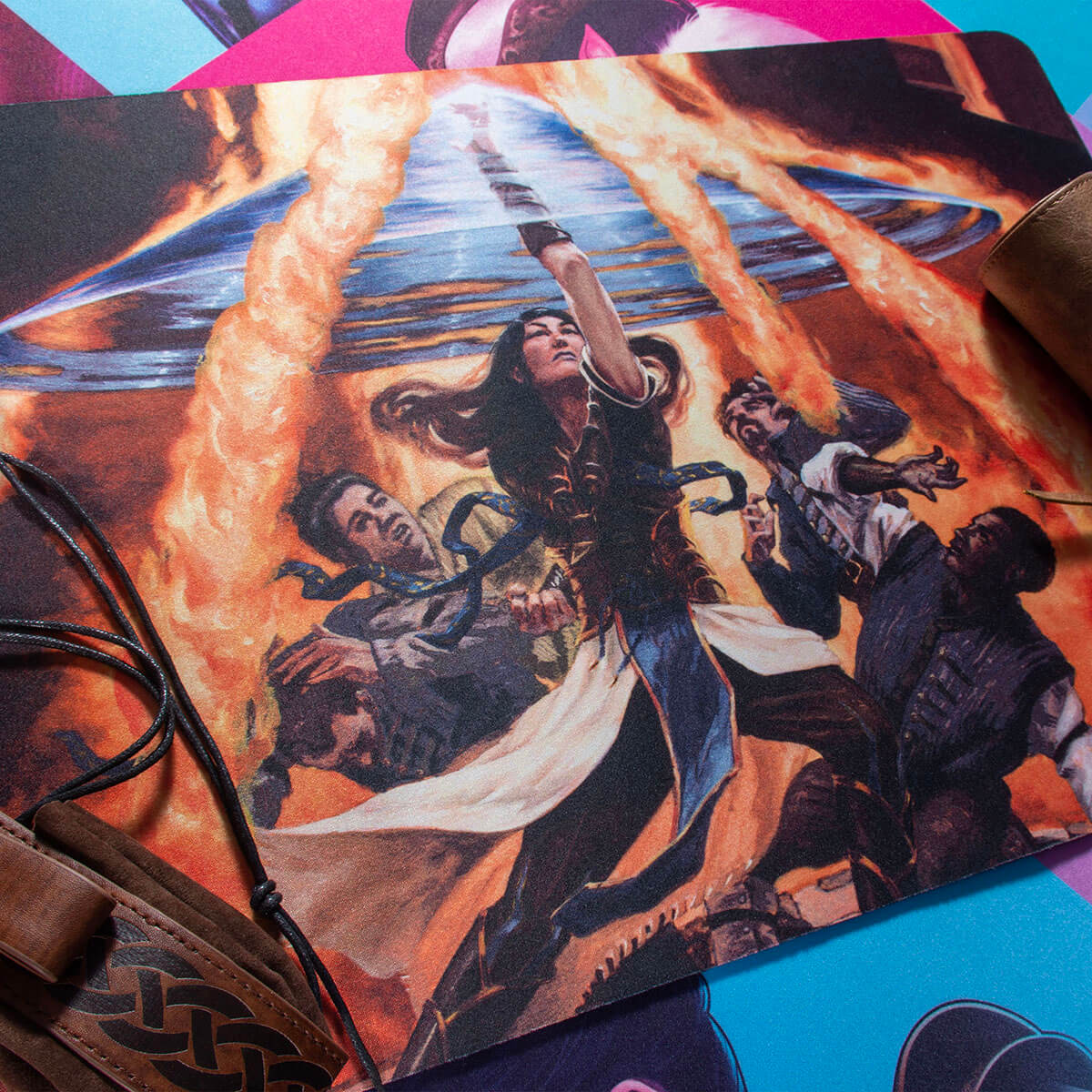 Commander Masters Fierce Guardianship Blue Standard Gaming Playmat for Magic: The Gathering - Image 2