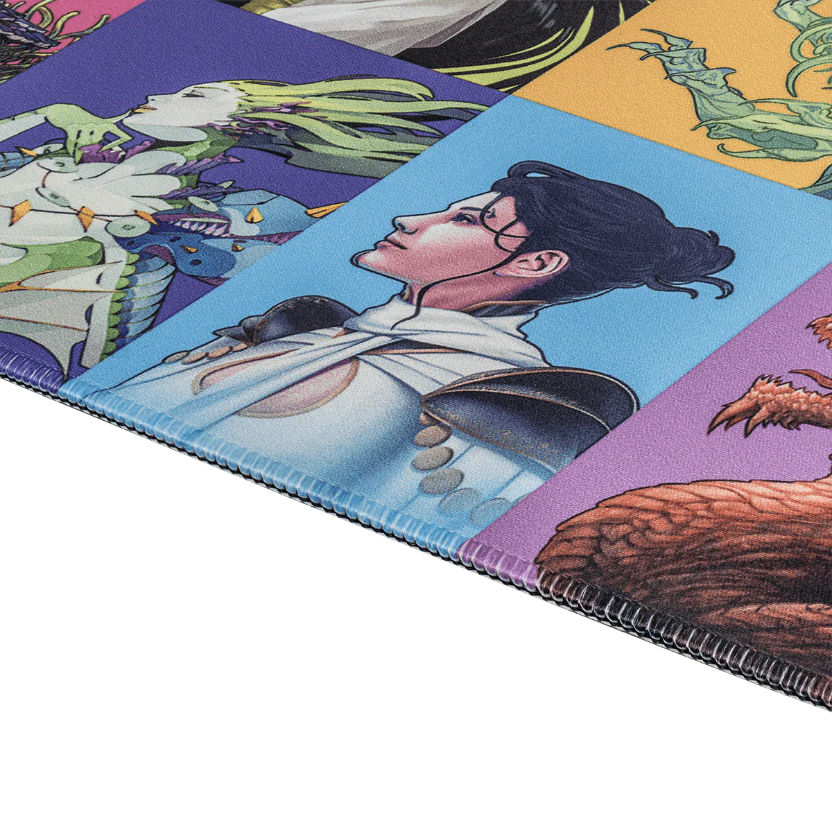 Commander Masters Pop Collage White Stitched Standard Gaming Playmat for Magic: The Gathering - Image 2