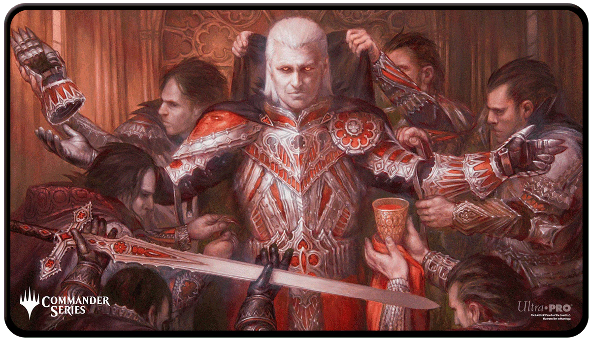 Commander Series #3: Enemy - Edgar (Fan Voted) Black Stitched Standard Gaming Playmat for Magic: The Gathering - Image 2
