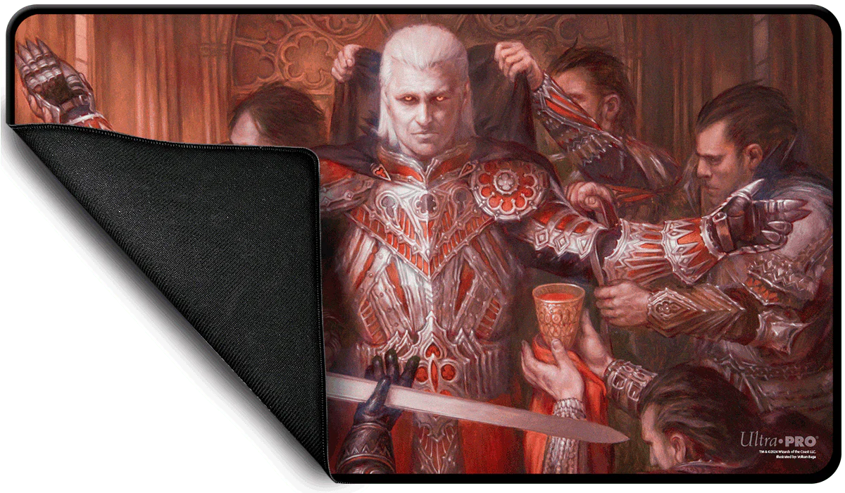 Commander Series #3: Enemy - Edgar (Fan Voted) Black Stitched Standard Gaming Playmat for Magic: The Gathering - Image 3