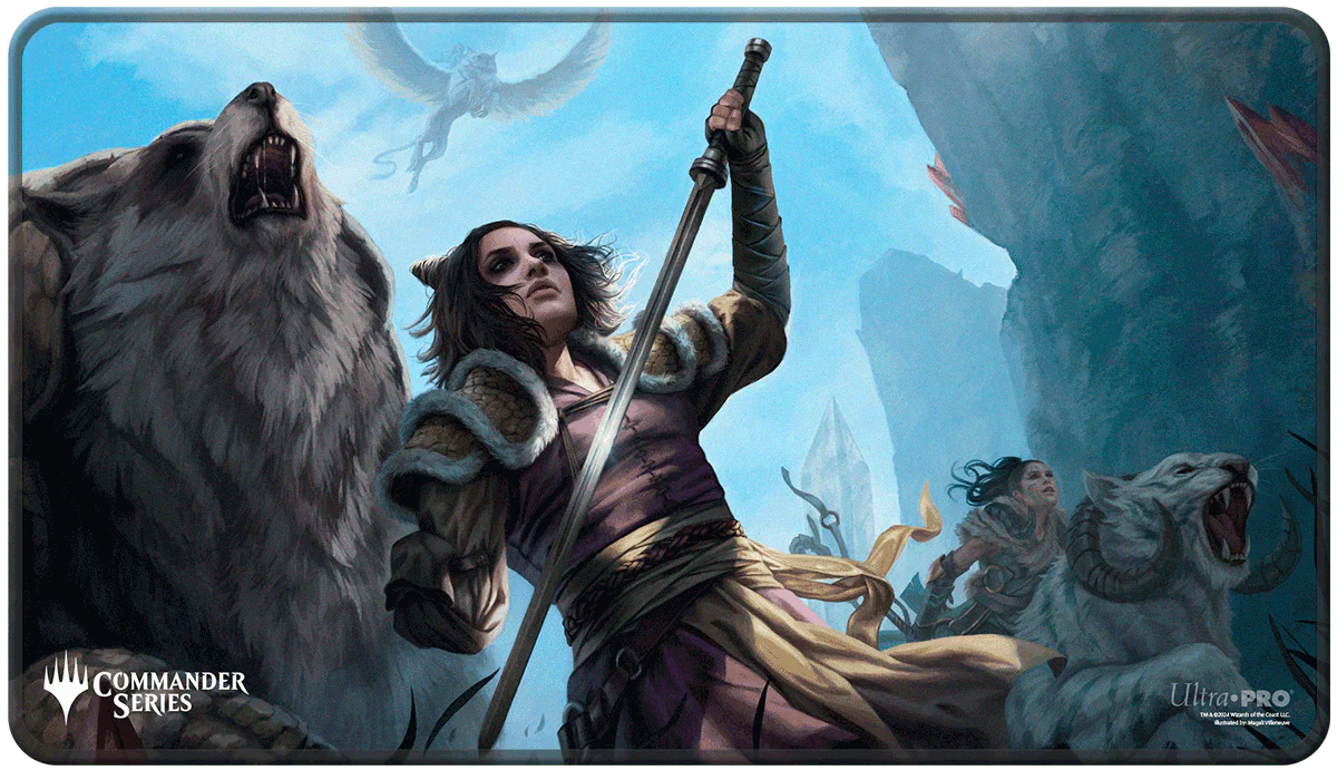 Commander Series #3: Enemy - Winota Stitched Edge Standard Gaming Playmat for Magic: The Gathering - Image 2