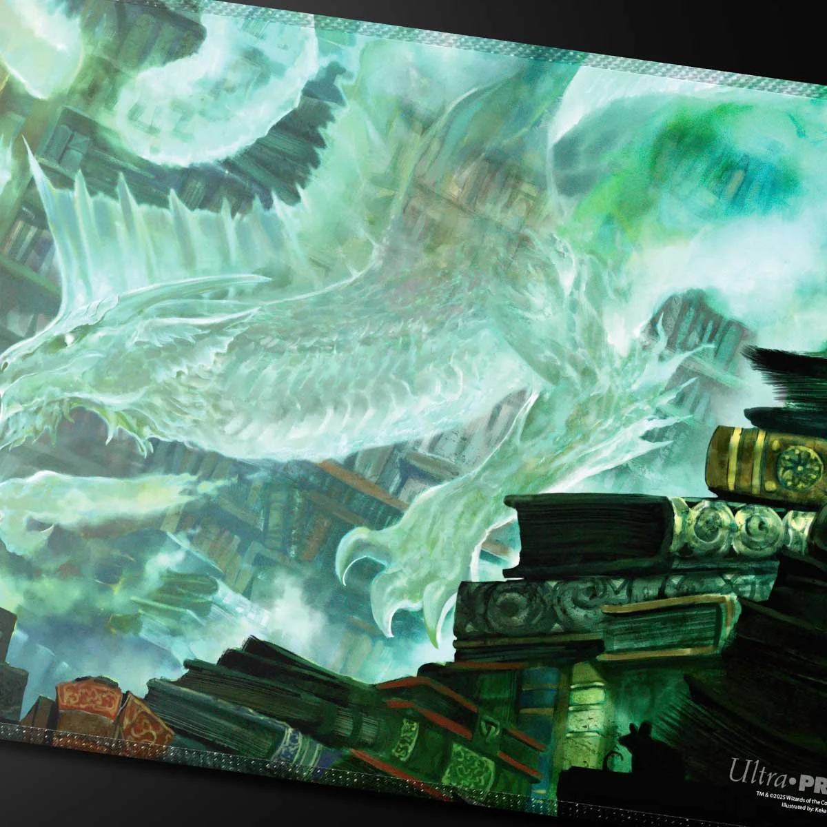 Commander Series #5 - Three Color Wedge - Miirym Stitched Playmat for Magic: The Gathering