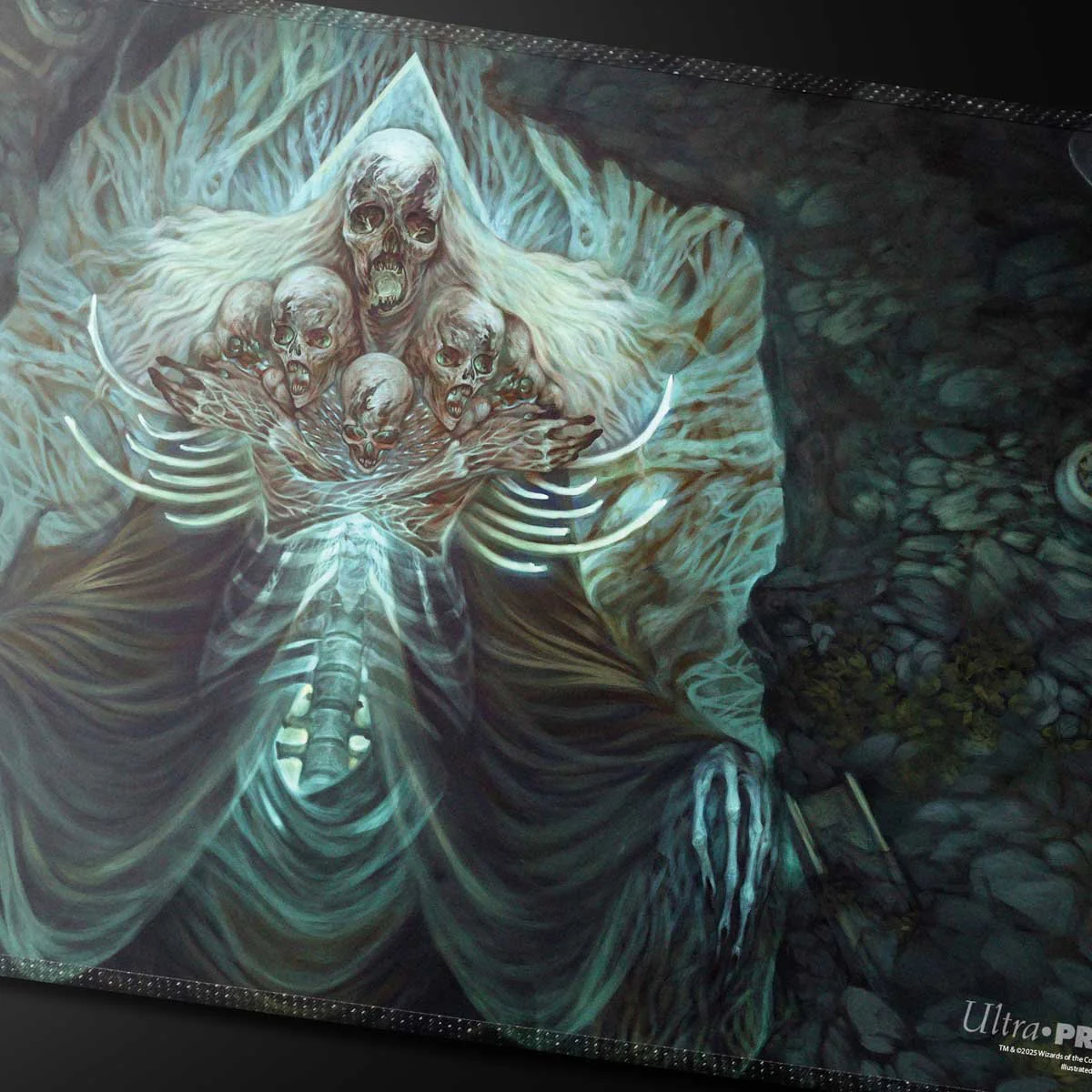 Commander Series #5 - Three Color Wedge - Myrkul Stitched Playmat for Magic: The Gathering