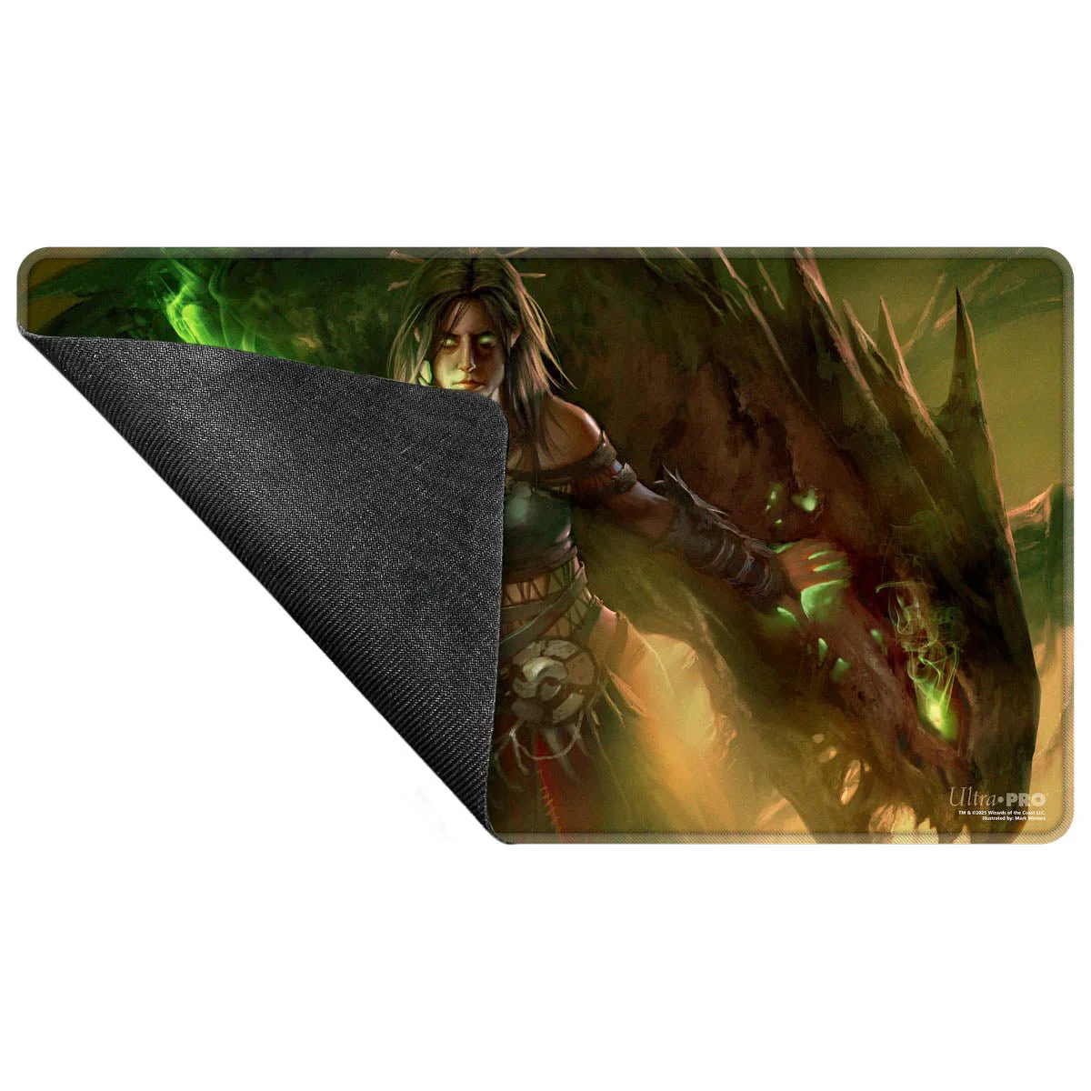 Commander Series #7 Meren of Clan Nel Toth Stitched Playmat for Magic: The Gathering - Image 3