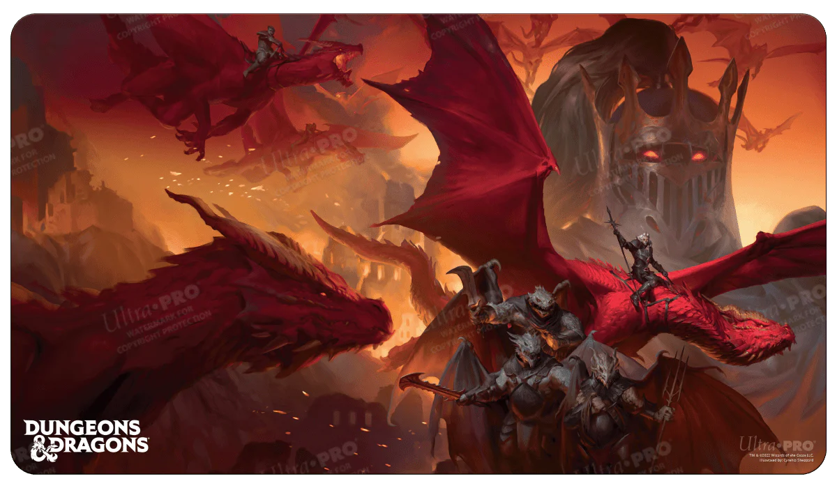 Cover Series Dragonlance Shadow of the Dragon Queen Standard Gaming Playmat for Dungeons & Dragons