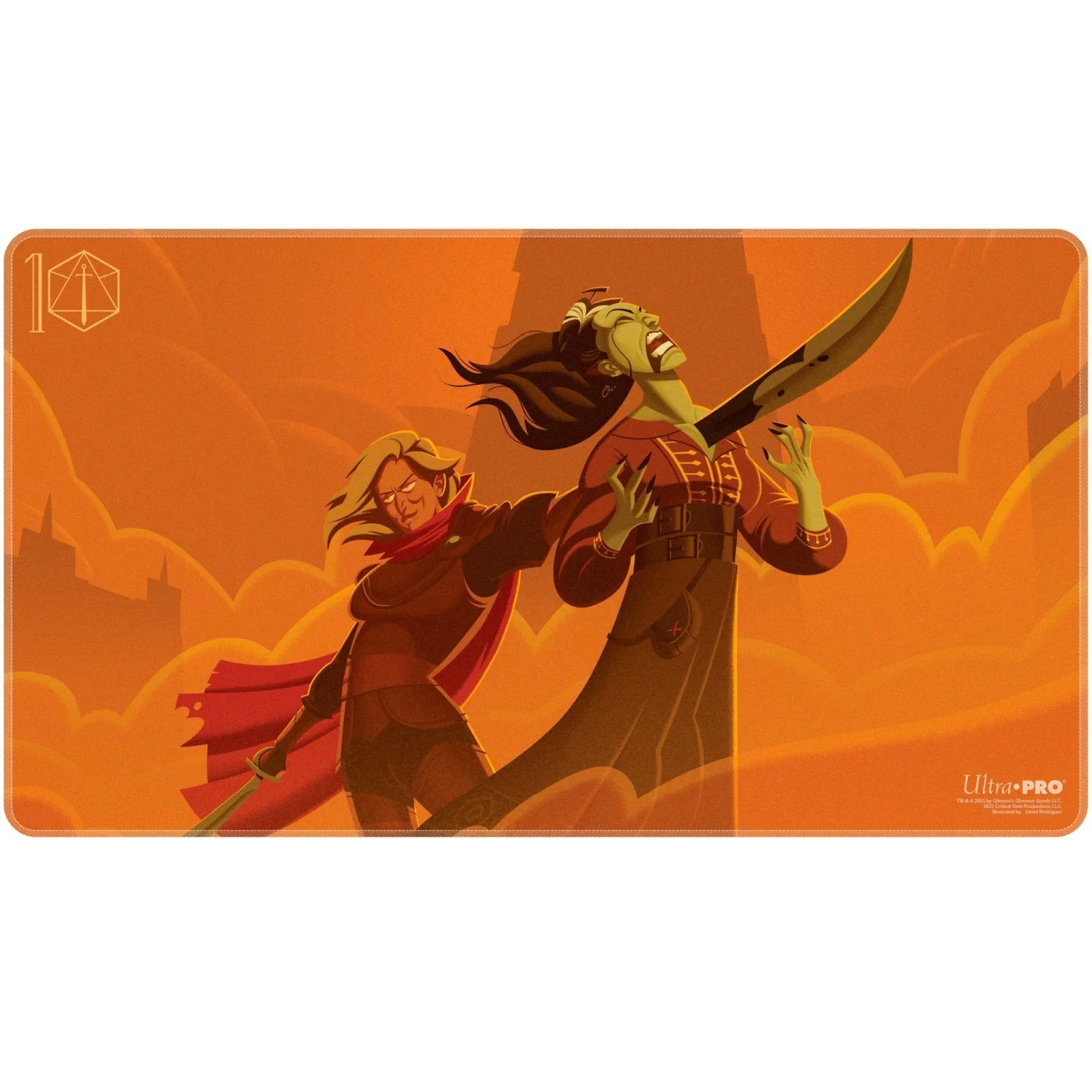 Critical Role Baddies - āIs She Your Favoriteā Stitched Playmat for Tabletop Gaming