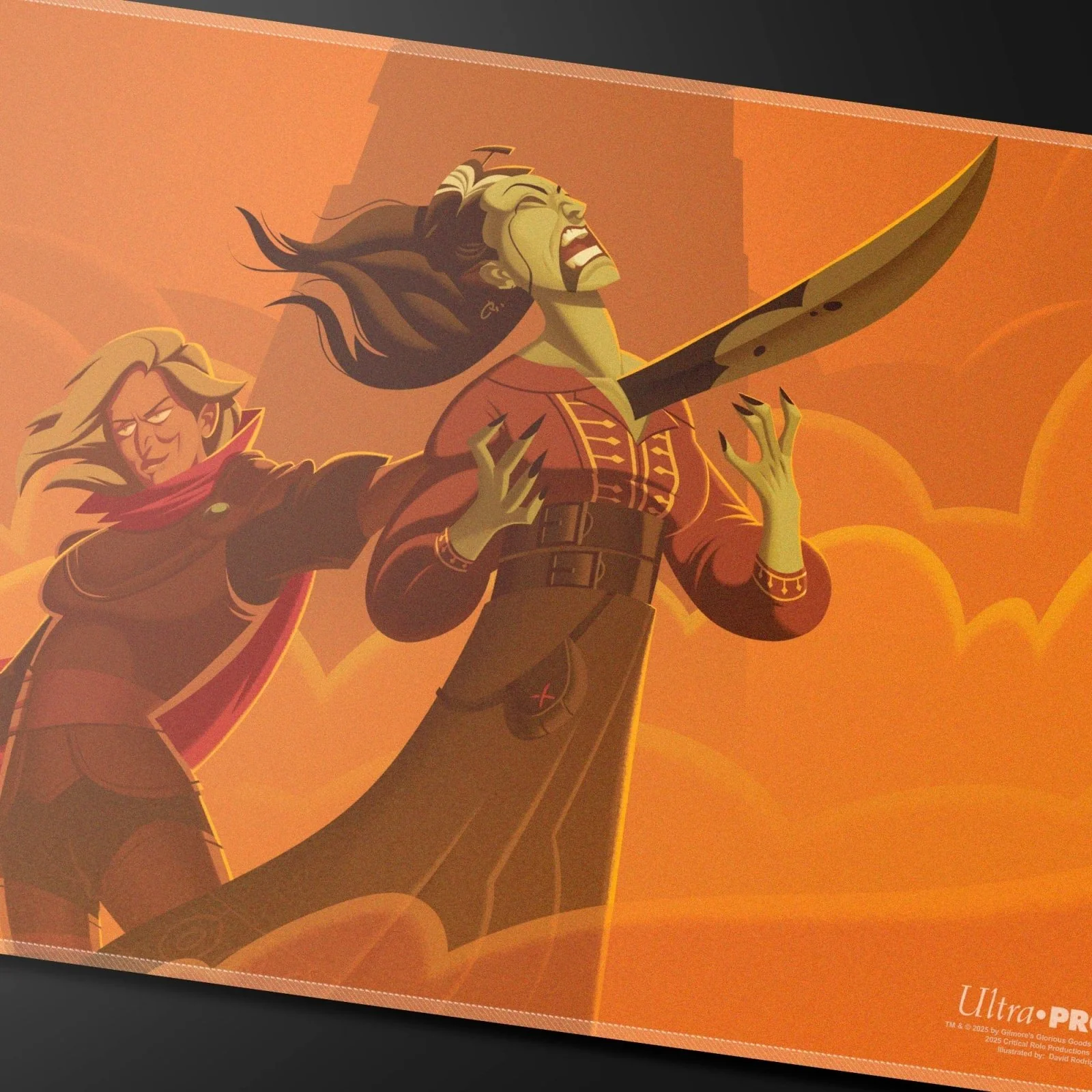 Critical Role Baddies - āIs She Your Favoriteā Stitched Playmat for Tabletop Gaming - Image 2