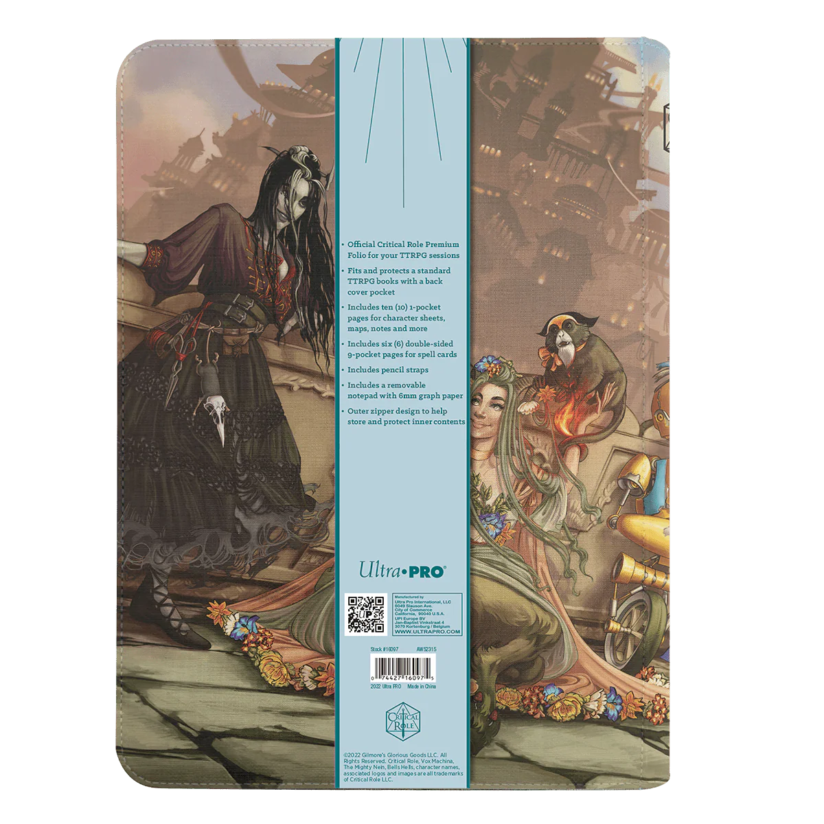 Critical Role Bells Hells Team Lineup Printed Leatherette Book Folio - Image 6