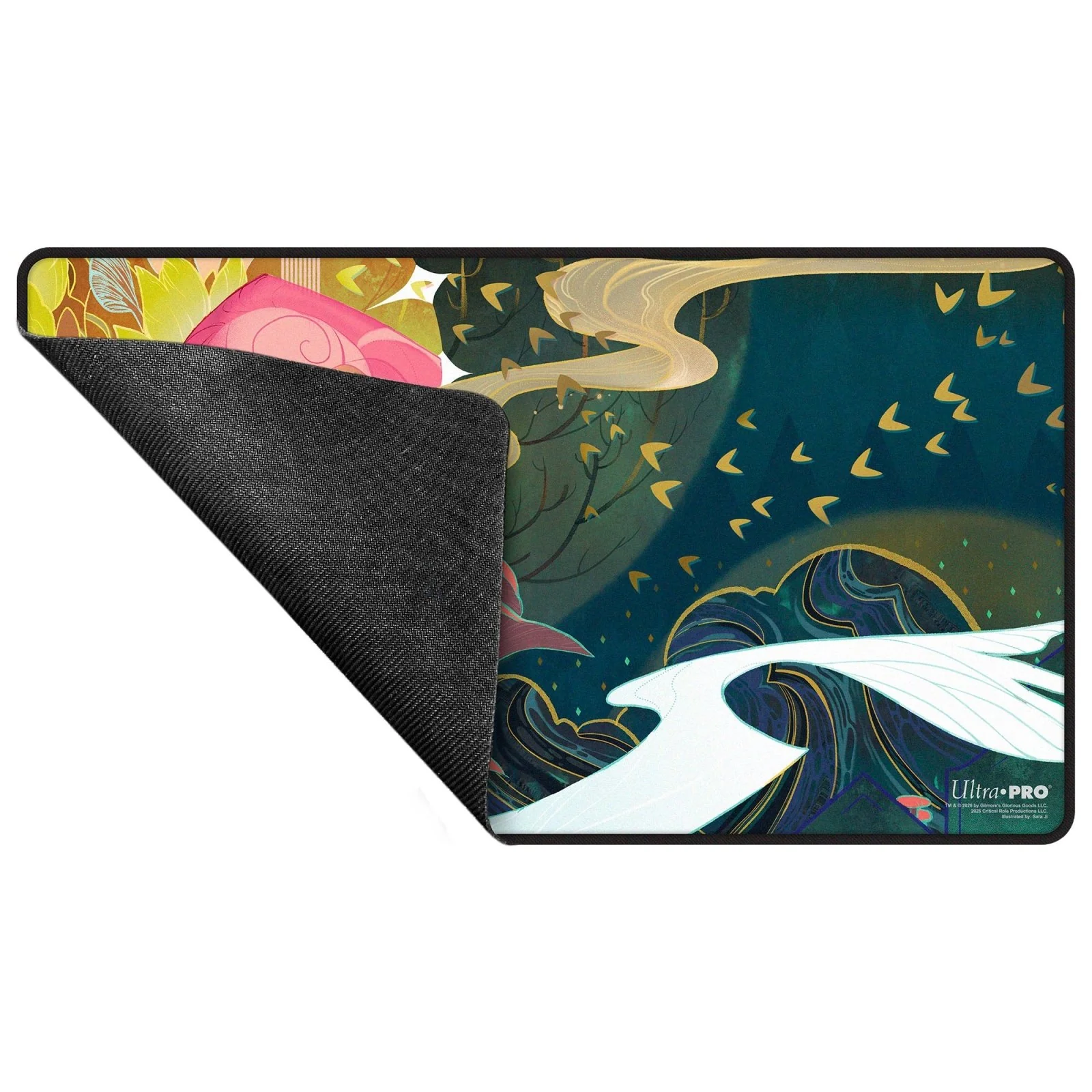 Critical Role Radiants: The Mighty Nein Caduceus Clay Black-Stitched Playmat for Tabletop Gaming - Image 3
