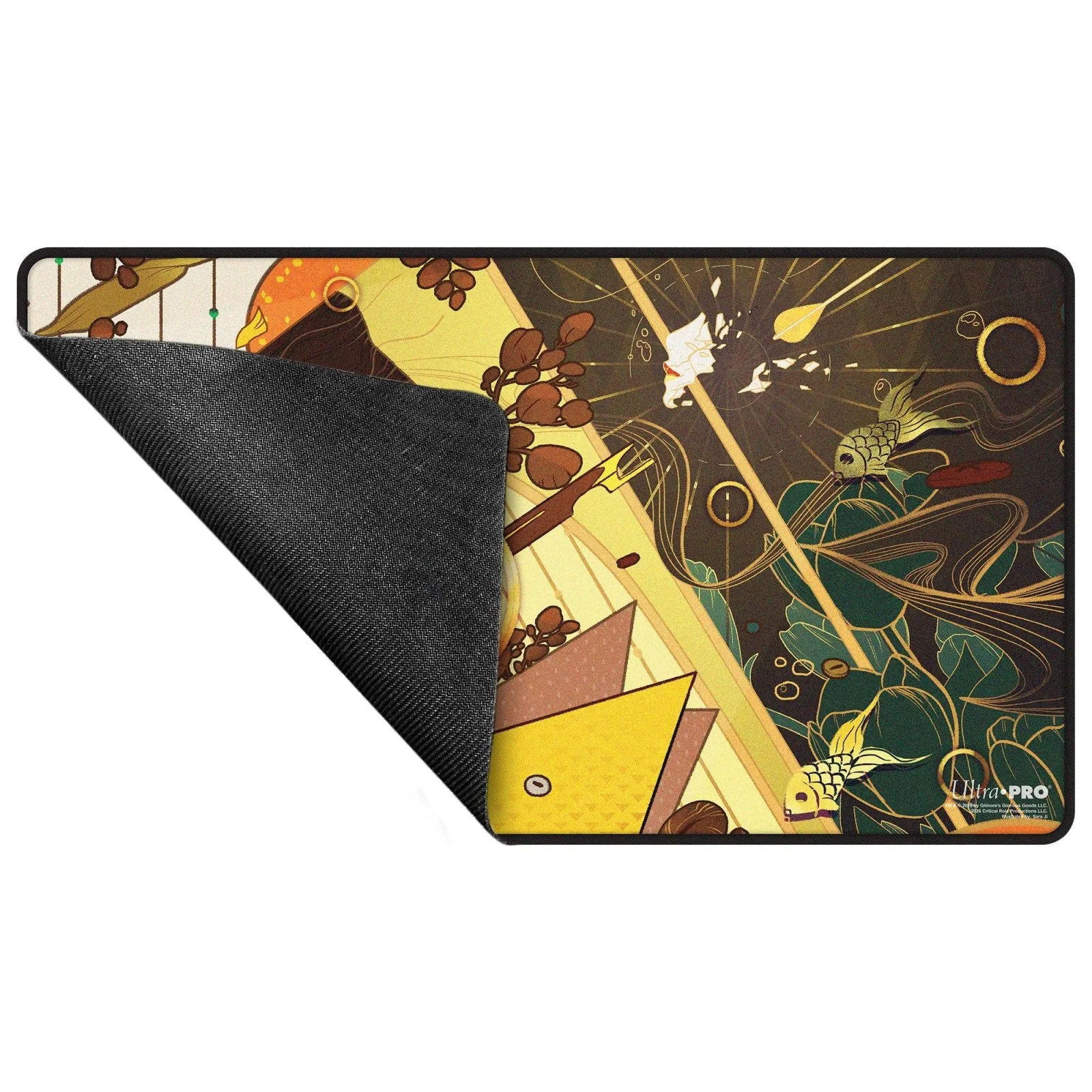 Critical Role Radiants: The Mighty Nein Veth Brenatto Black-Stitched Playmat for Tabletop Gaming - Image 3