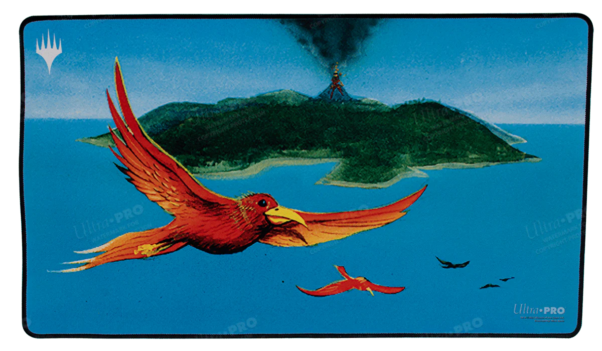 Dominaria Remastered Birds of Paradise Black Stitched Standard Gaming Playmat for Magic: The Gathering