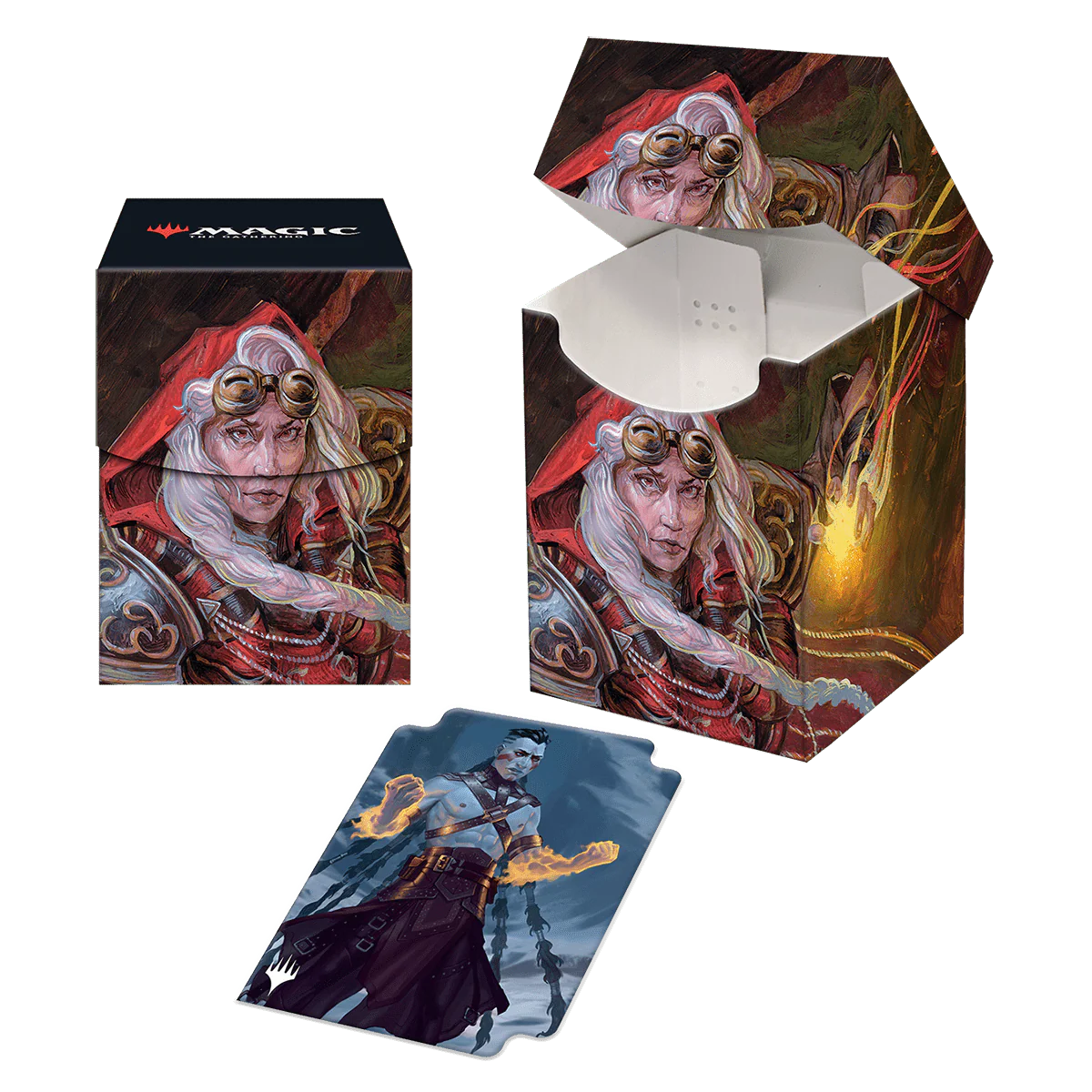 Dominaria United Jaya, Fiery Negotiator 100+ Deck Box for Magic: The Gathering