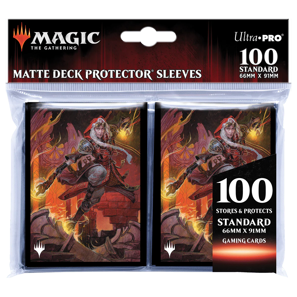 Dominaria United Jaya, Fiery Negotiator Standard DECK PROTECTOR® Sleeves (100ct) for Magic: The Gathering - Image 2