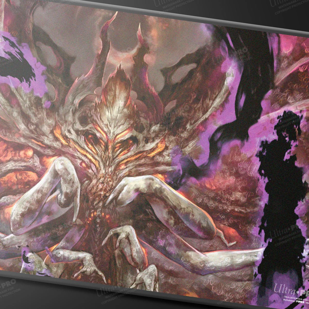 Duskmourn Damnation Black Stitched Standard Gaming Playmat for Magic: The Gathering - Image 3