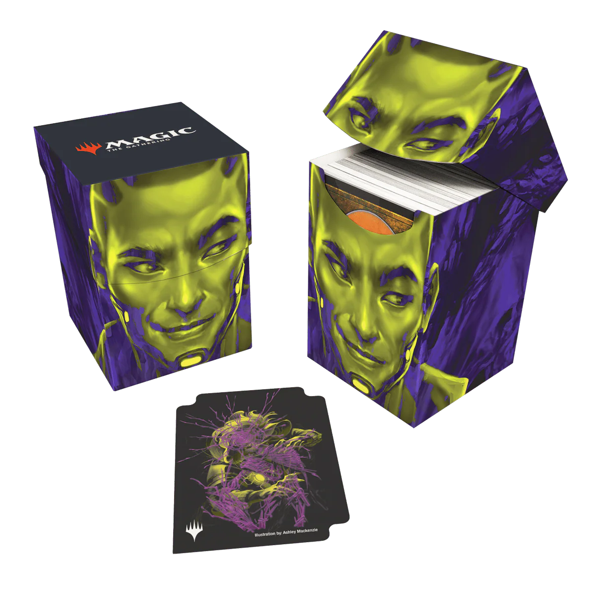 Duskmourn Kaito, Bane of Nightmares (Double Exposure Alt) 100+ Deck Box for Magic: The Gathering - Image 3
