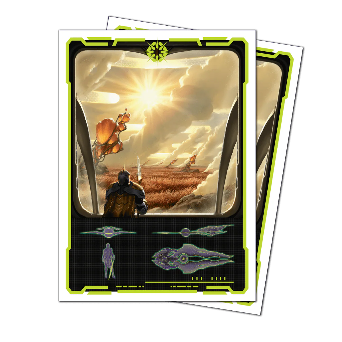 Edge of Eternities Adagia, Windswept Bastion 105ct APEX DECK PROTECTOR® Sleeves for Magic: The Gathering - Image 3