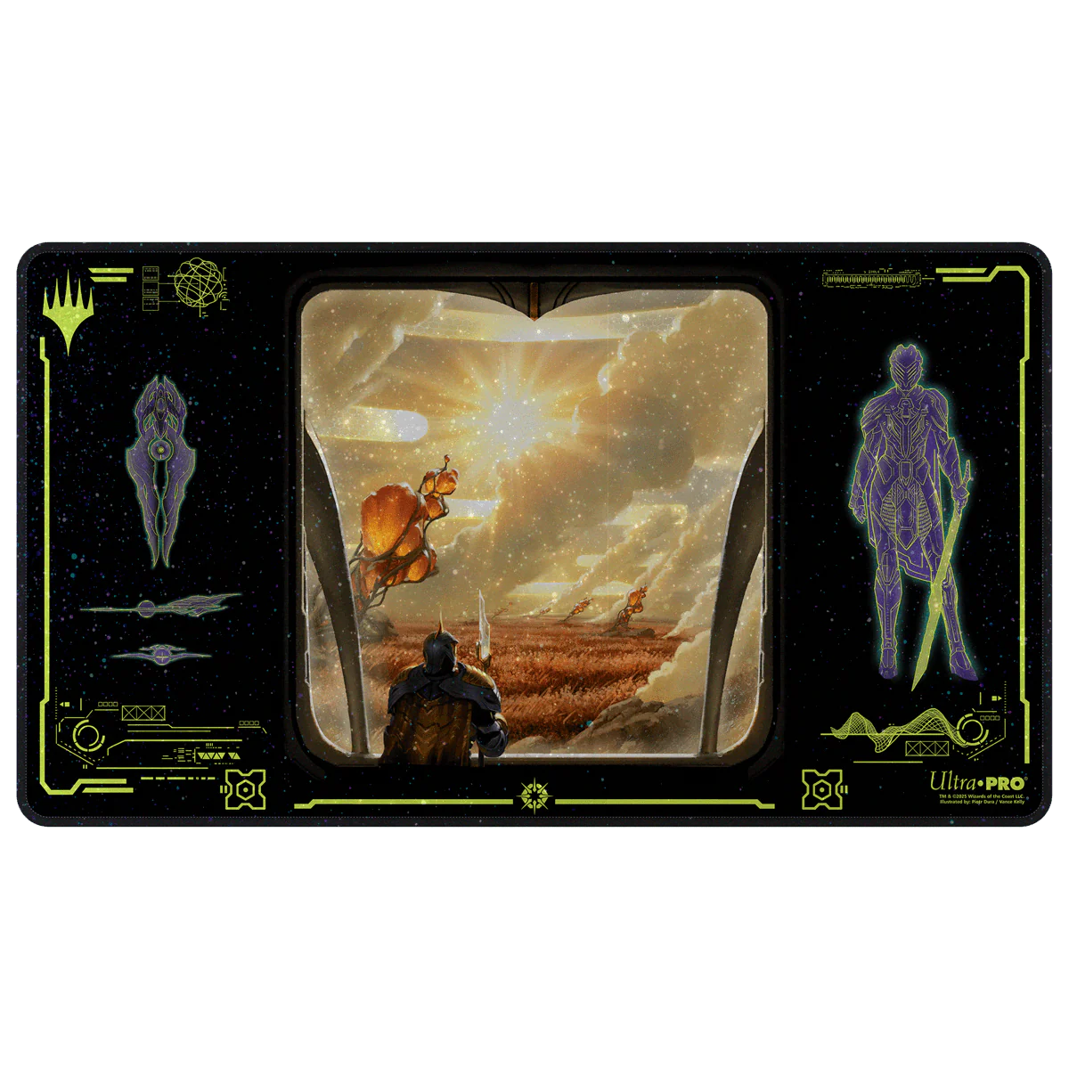 Edge of Eternities Adagia, Windswept Bastion HOLOFOIL® Playmat for Magic: The Gathering - Image 2