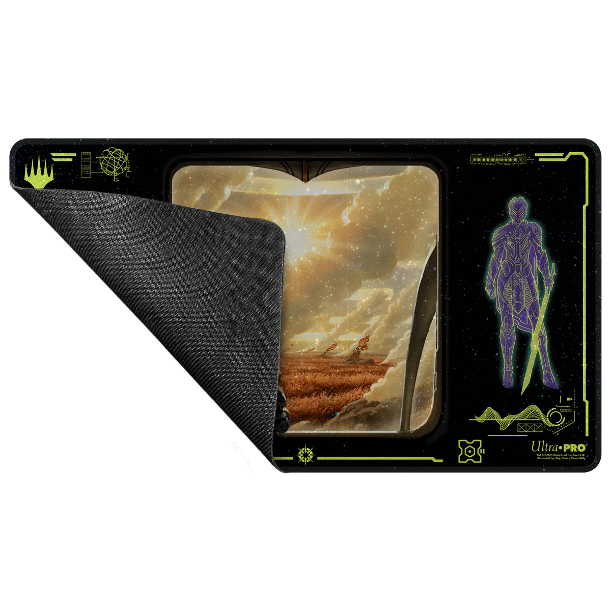 Edge of Eternities Adagia, Windswept Bastion HOLOFOIL® Playmat for Magic: The Gathering - Image 4
