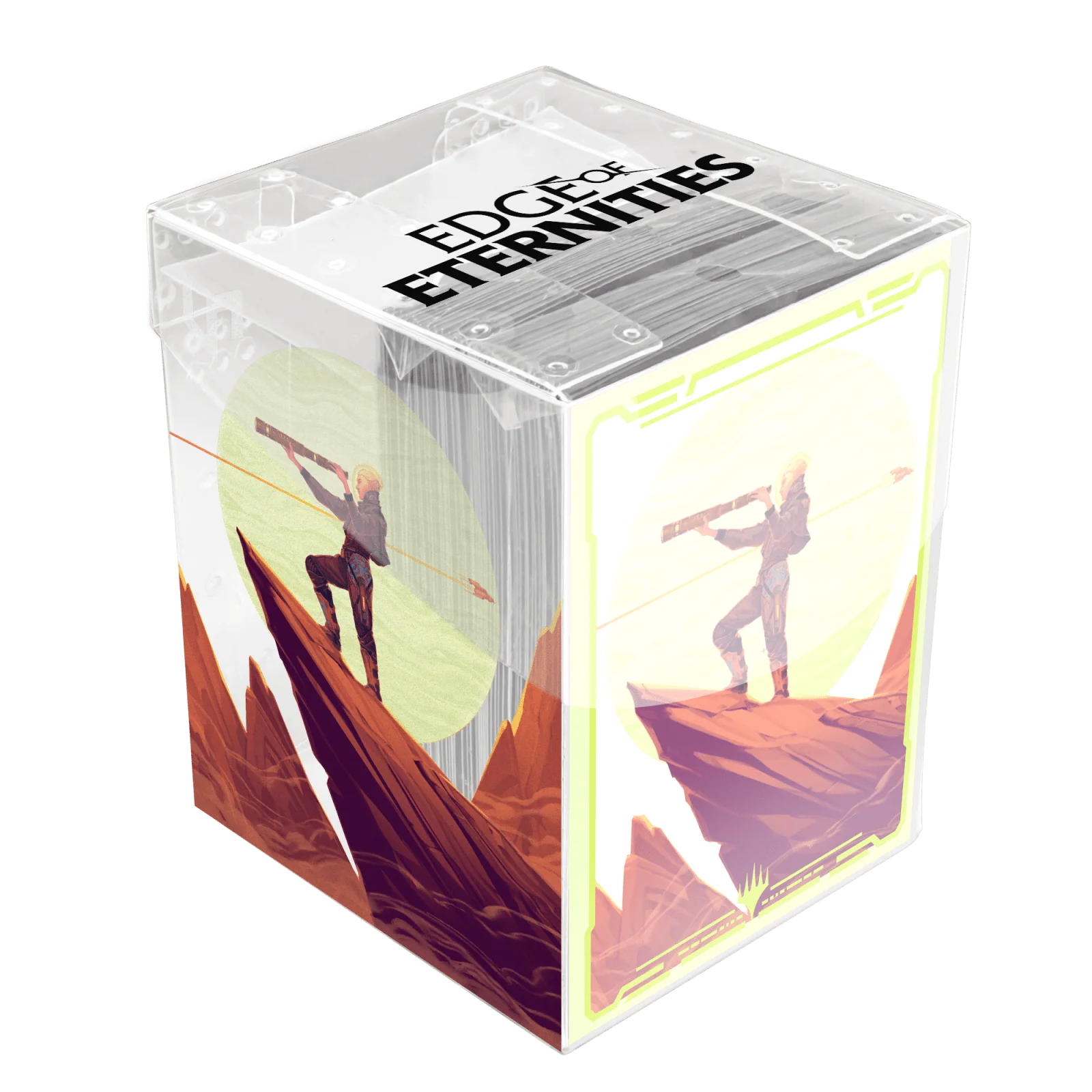 Edge of Eternities Sami, Wildcat Captain 100ct DECK PROTECTOR® Sleeves in Clear Box for Magic: The Gathering