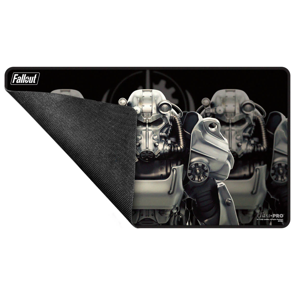 Fallout - Brotherhood of Steel Black Stitched Edge Playmat for Tabletop Gaming - Image 2