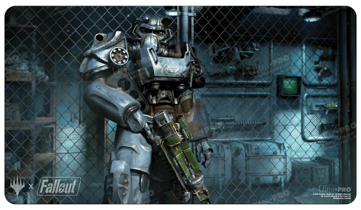Fallout Puresteel Paladin Standard Gaming Playmat for Magic: The Gathering