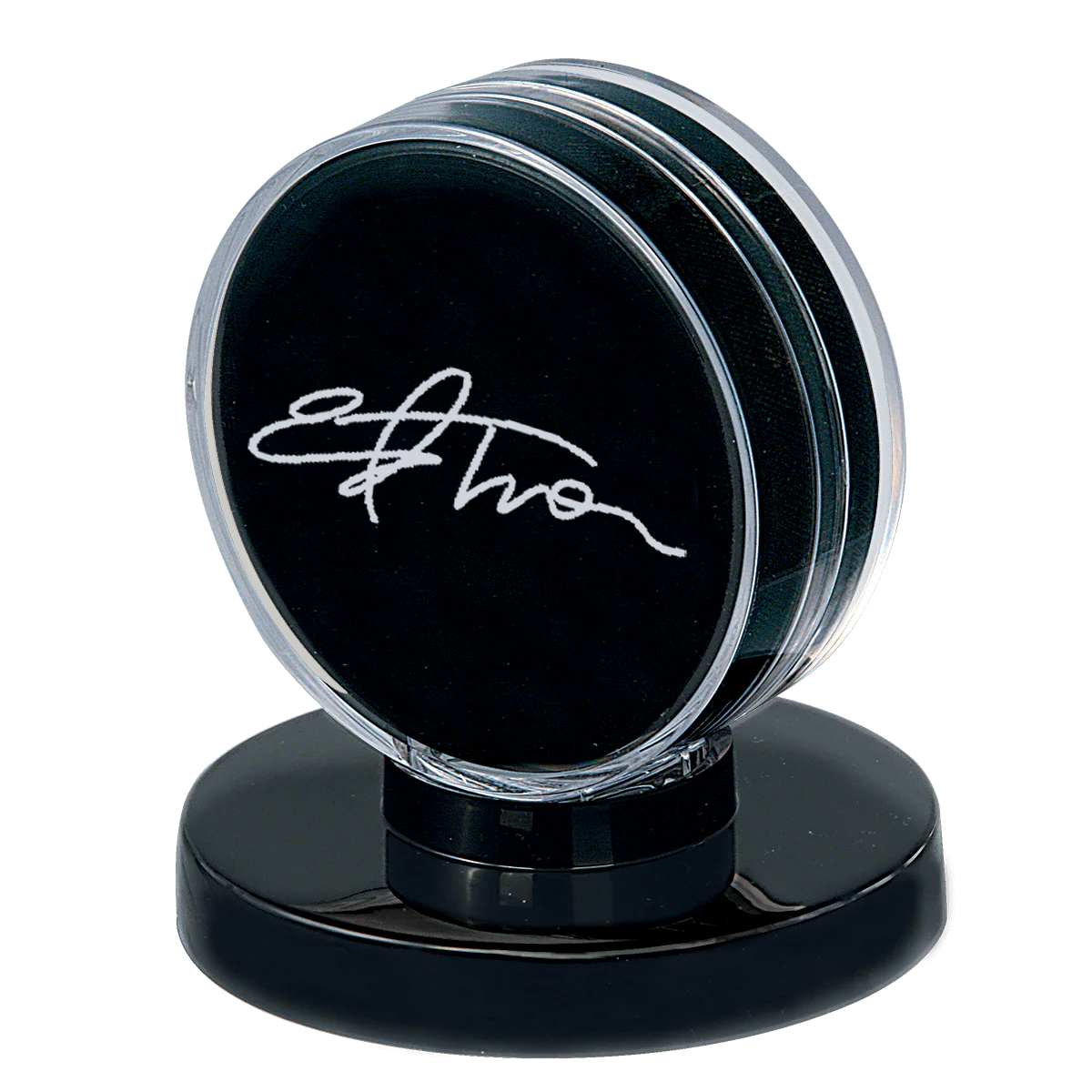 Hockey Puck Black Base Display Holder