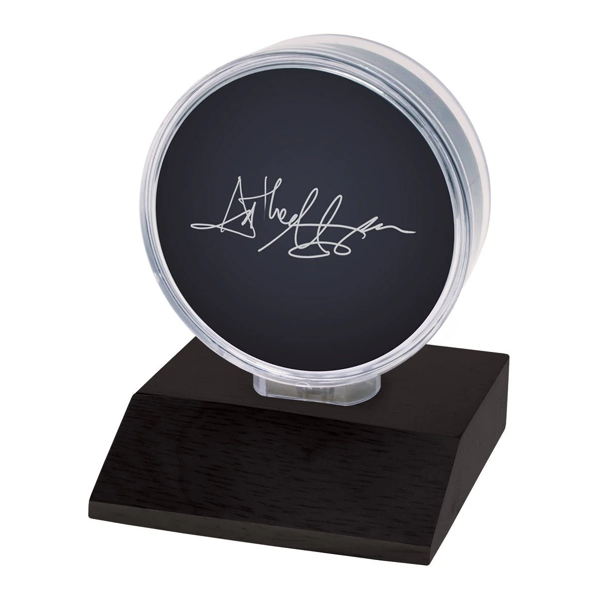 Hockey Puck Wood Base Display Holder - Image 2
