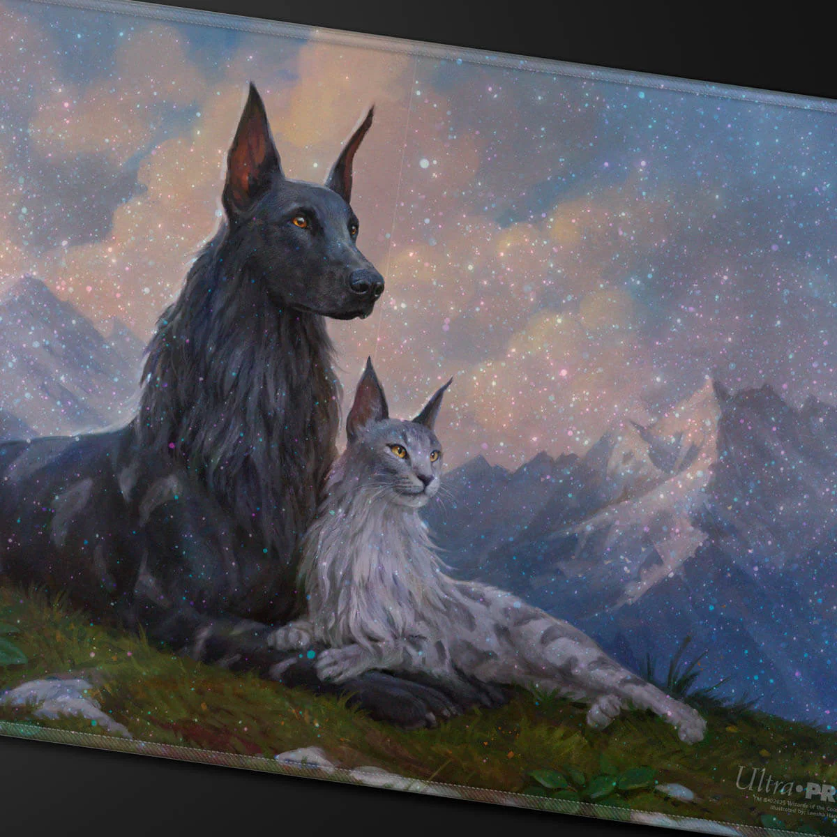 Commander Series #8 Rin and Seri, Inseparable HOLOFOIL® Playmat for Magic: The Gathering - Image 2