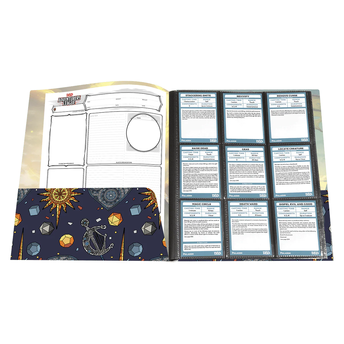 Honor Among Thieves Regé-Jean Page Character Folio with Stickers for Dungeons & Dragons - Image 2