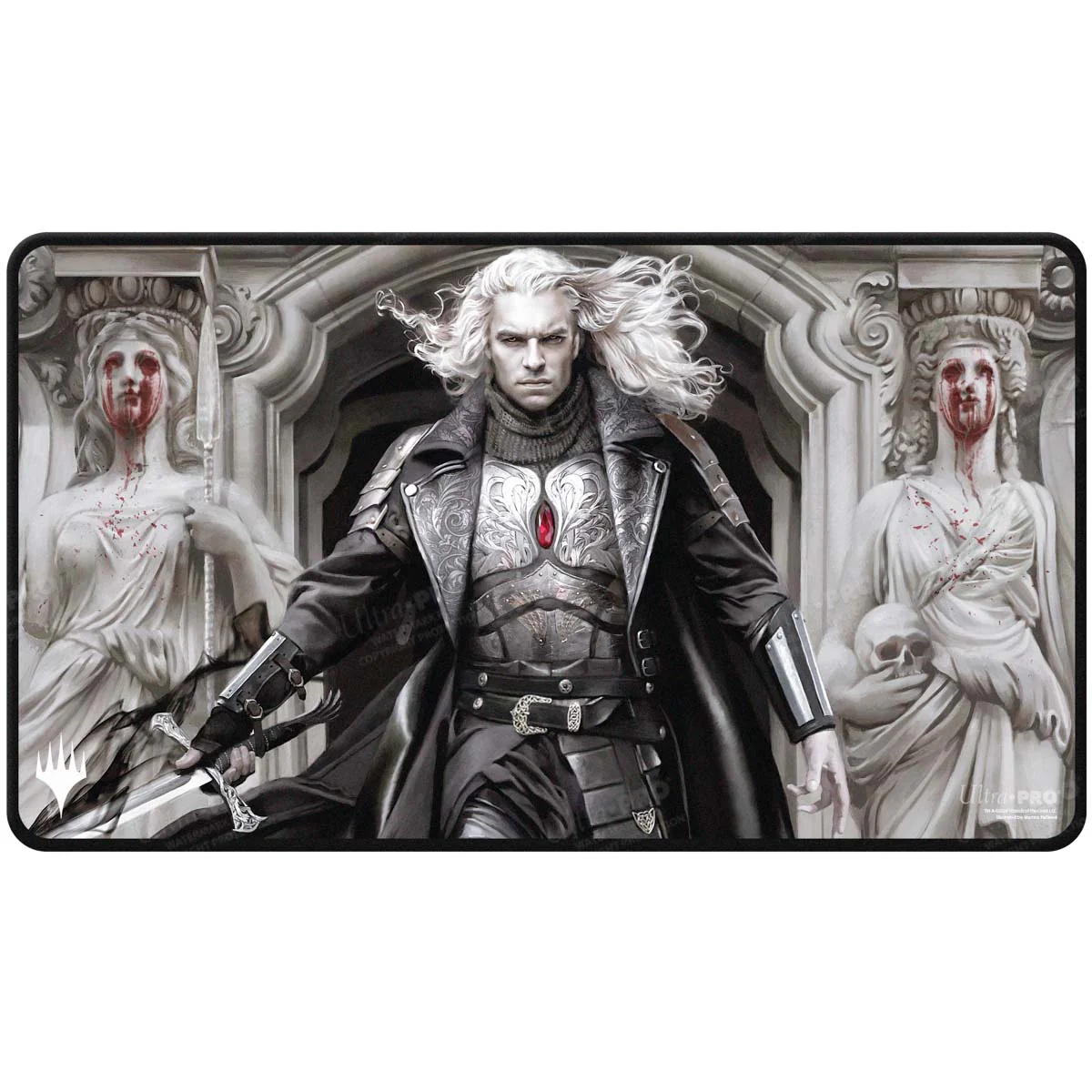 Innistrad Remastered Sorin, Imperious Bloodlord Black Stitched Playmat for Magic: The Gathering - Image 2