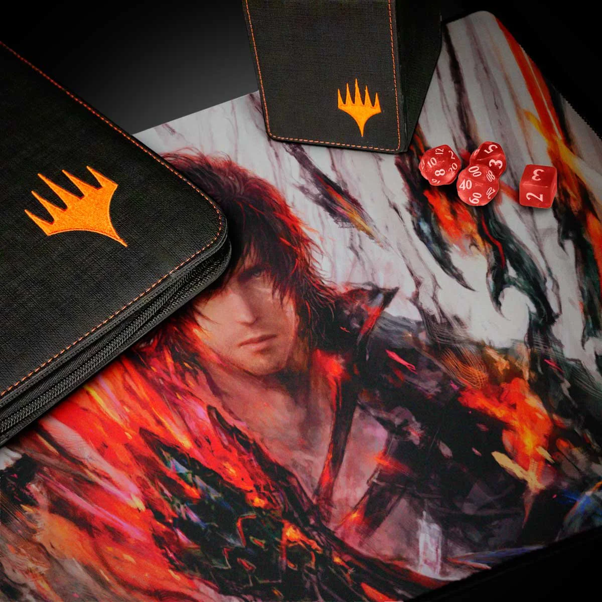 Magic: The Gathering®—FINAL FANTASY™ Clive, Ifrit’s Dominant / Ifrit, Warden of Inferno Double-Sided Playmat - Image 3